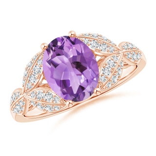 Oval A Amethyst