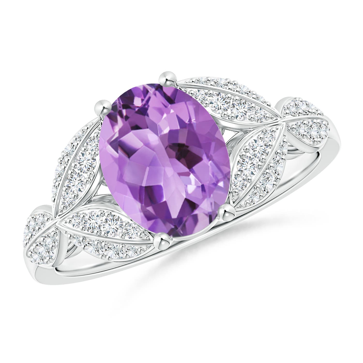 A - Amethyst / 1.88 CT / 14 KT White Gold