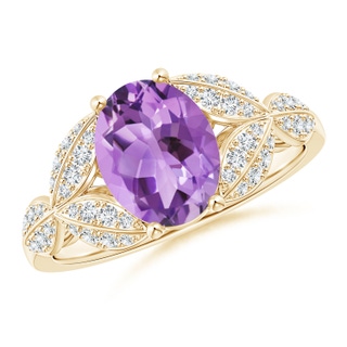 Oval A Amethyst