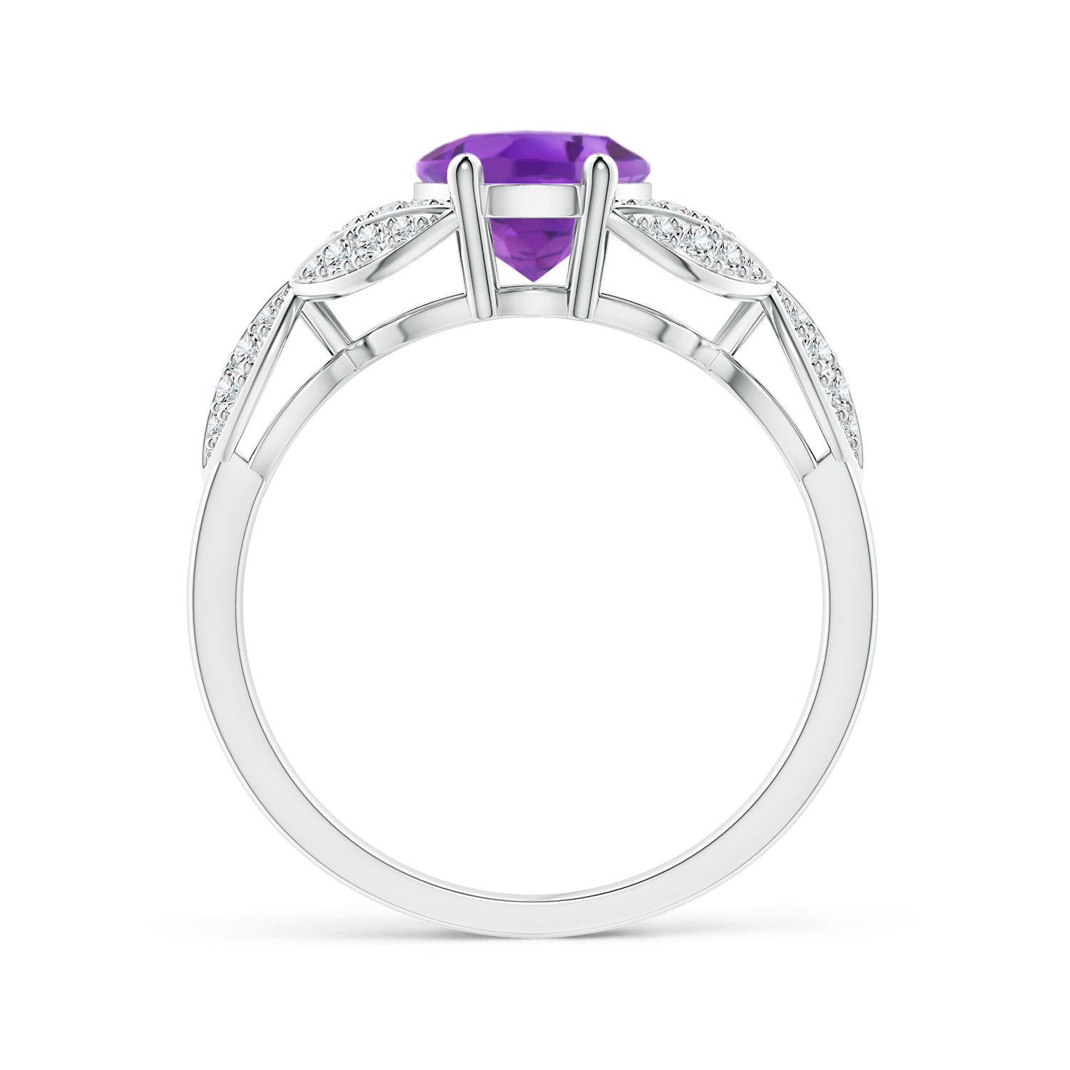 AA - Amethyst / 1.88 CT / 14 KT White Gold