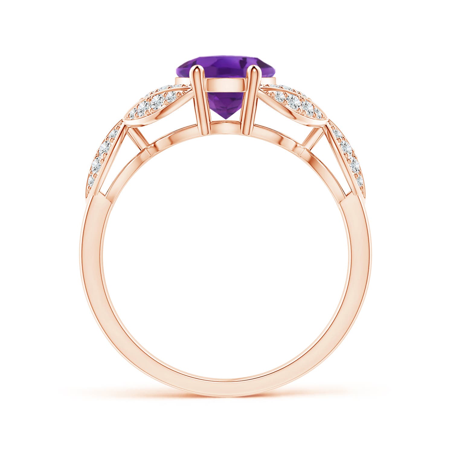 AAA - Amethyst / 1.88 CT / 14 KT Rose Gold