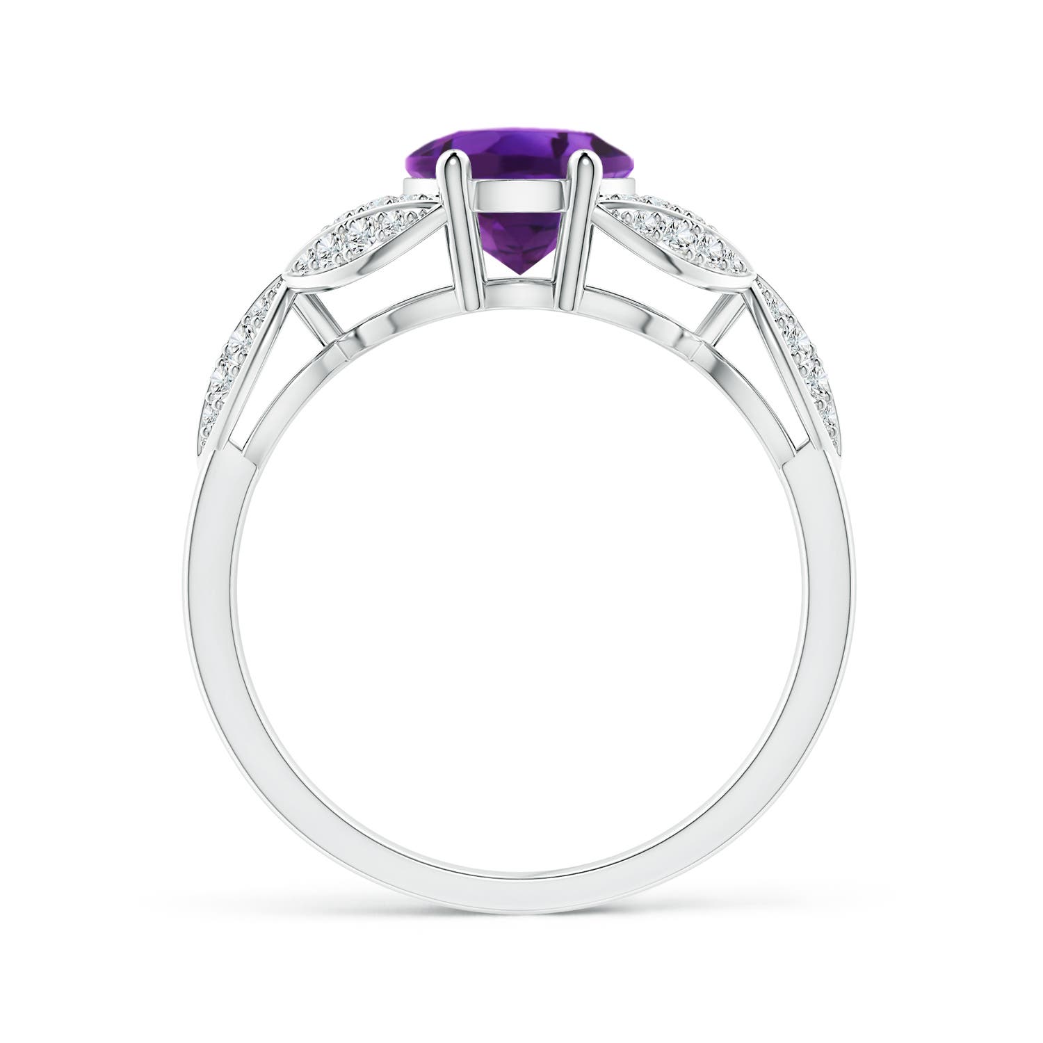 AAAA - Amethyst / 1.88 CT / 14 KT White Gold