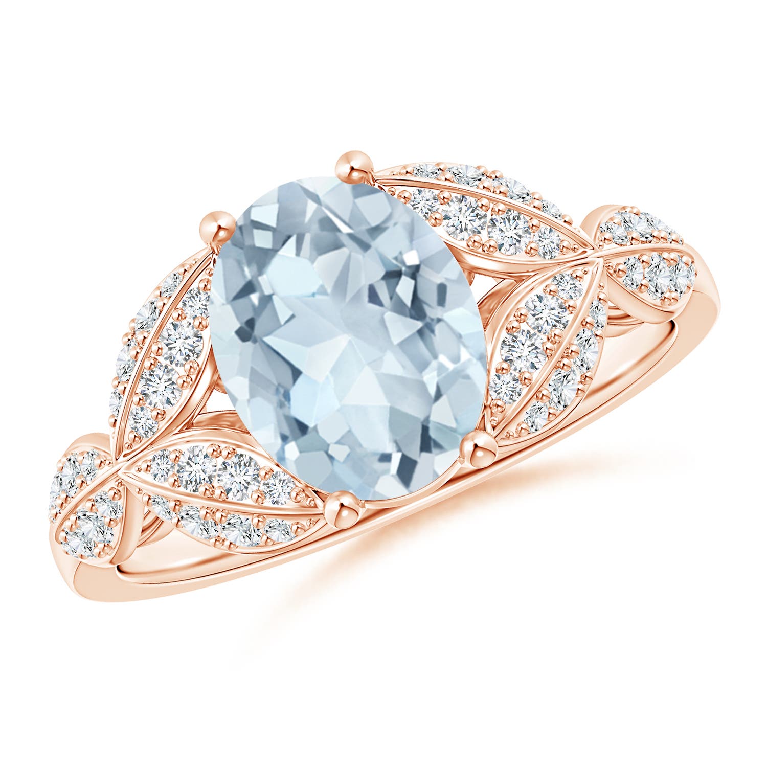 A - Aquamarine / 1.76 CT / 14 KT Rose Gold