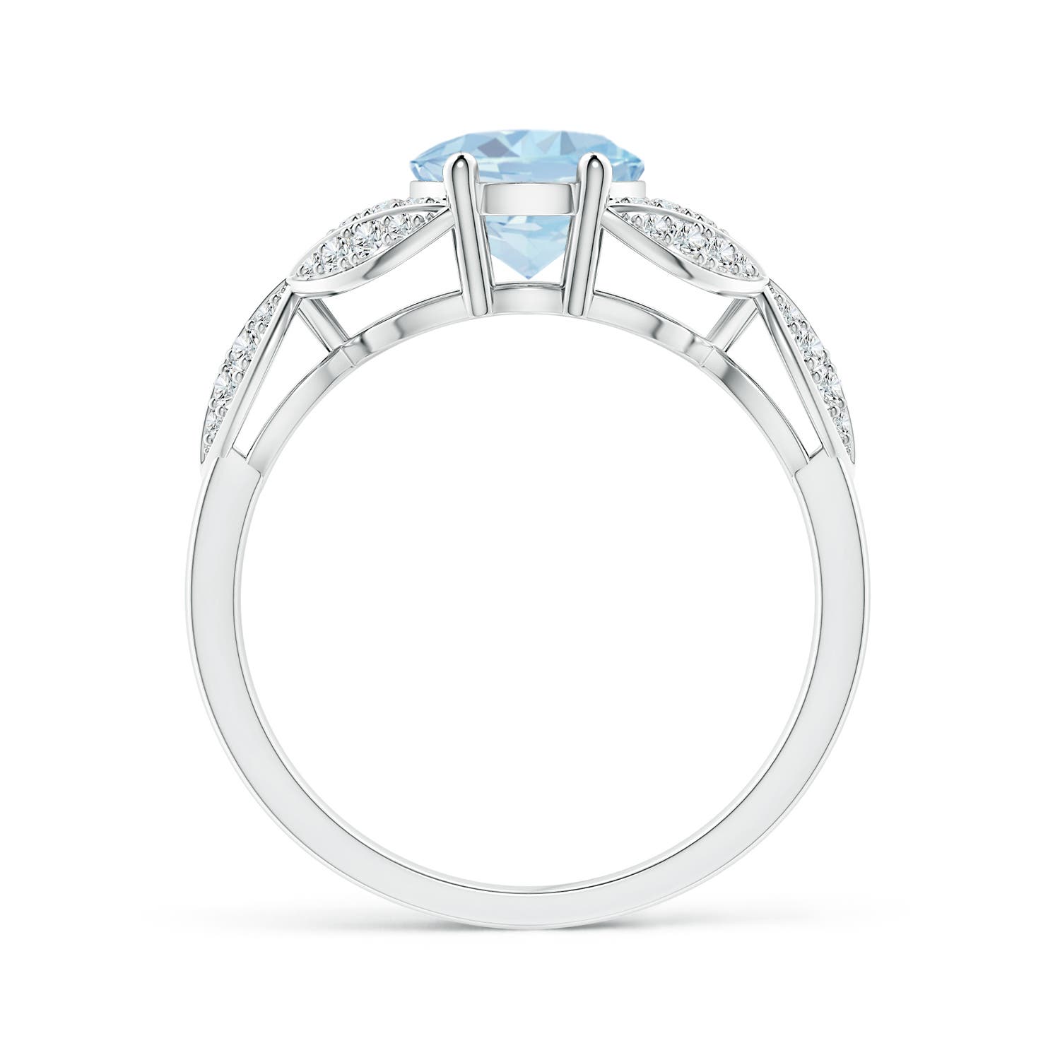 A - Aquamarine / 1.76 CT / 14 KT White Gold