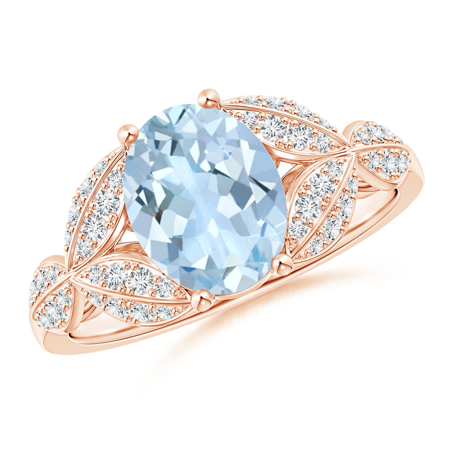 AA - Aquamarine / 1.76 CT / 14 KT Rose Gold