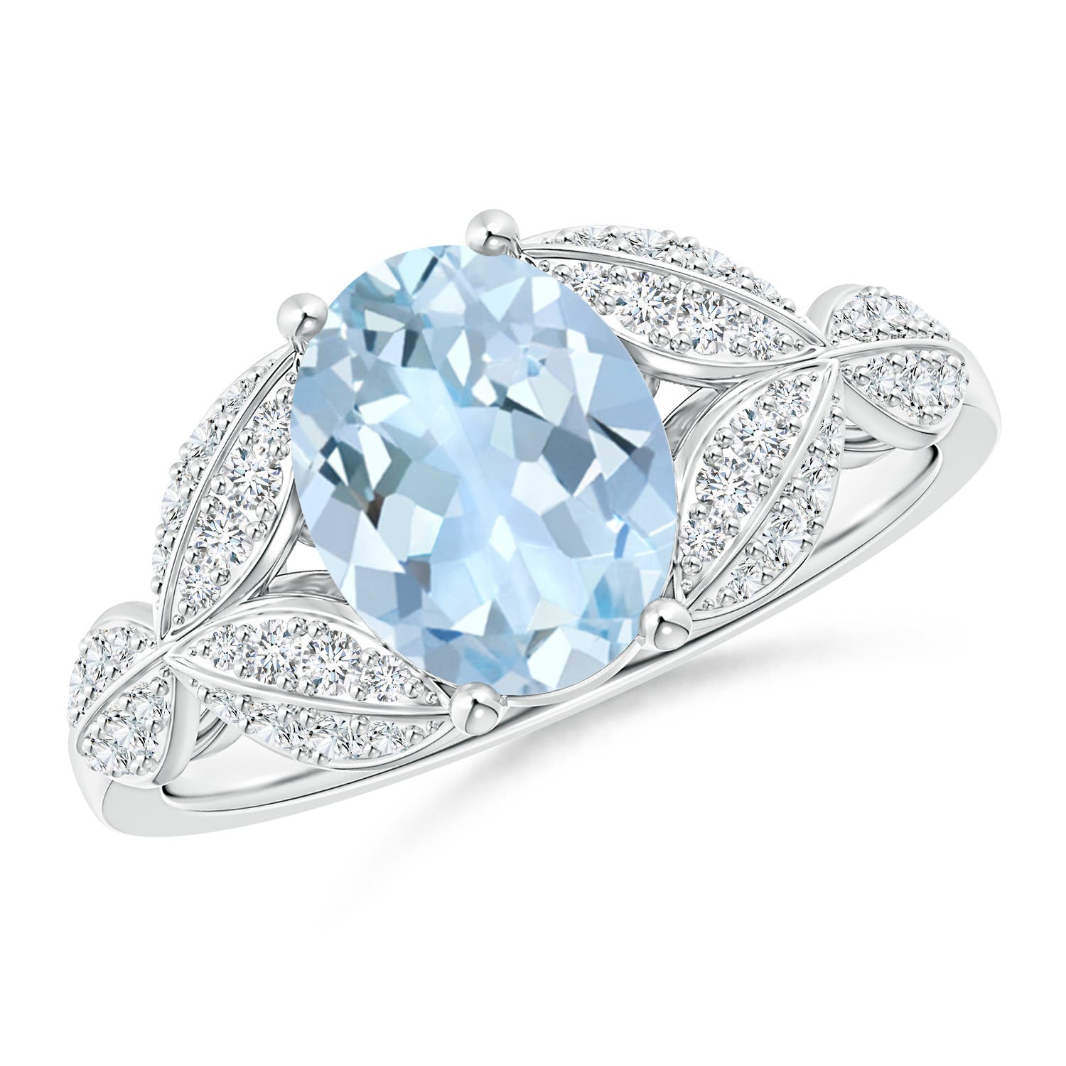 AA - Aquamarine / 1.76 CT / 14 KT White Gold