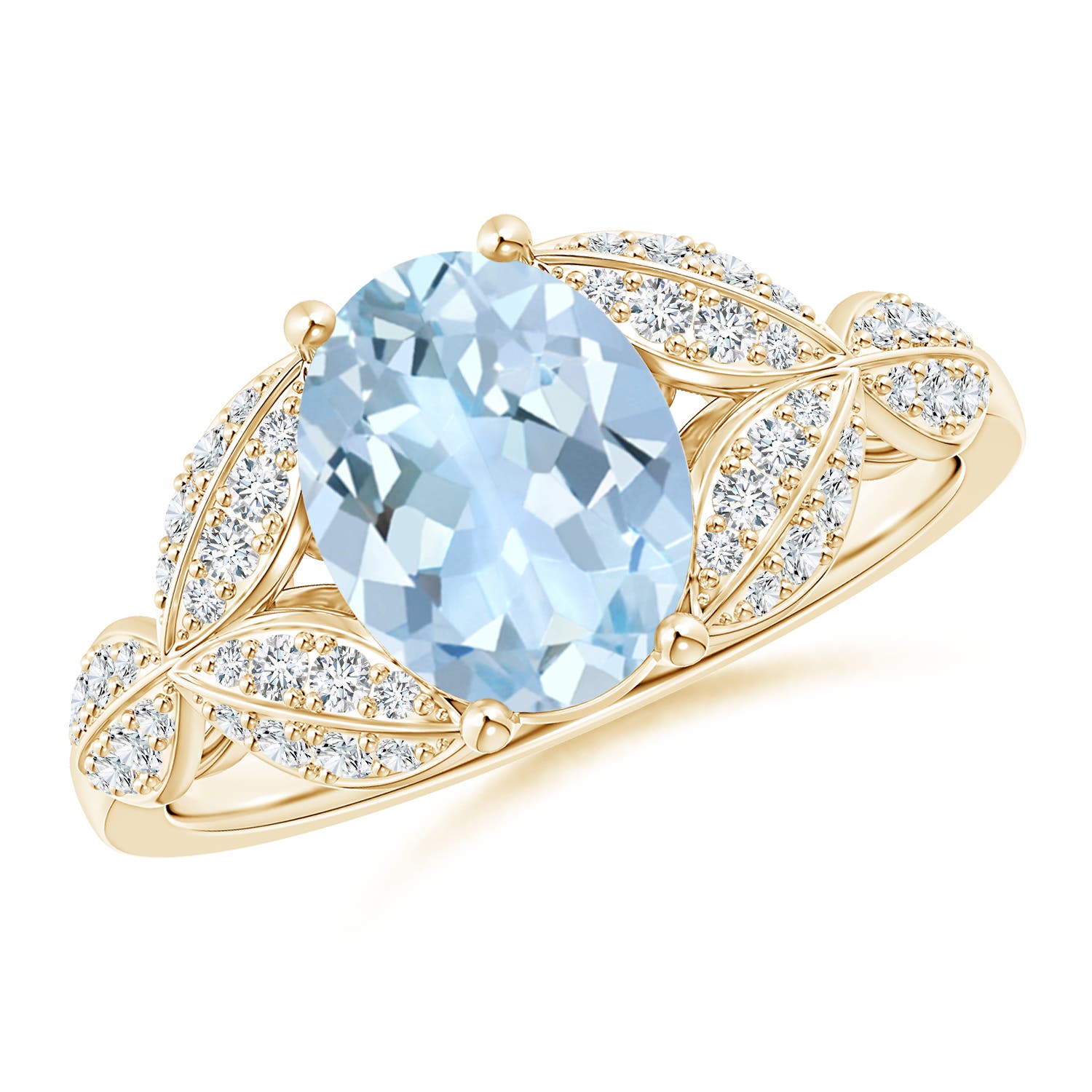 AA - Aquamarine / 1.76 CT / 14 KT Yellow Gold