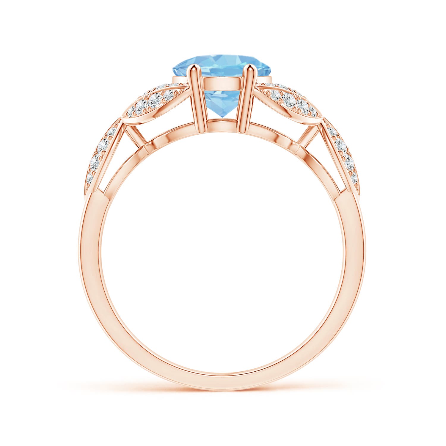 AAA - Aquamarine / 1.76 CT / 14 KT Rose Gold