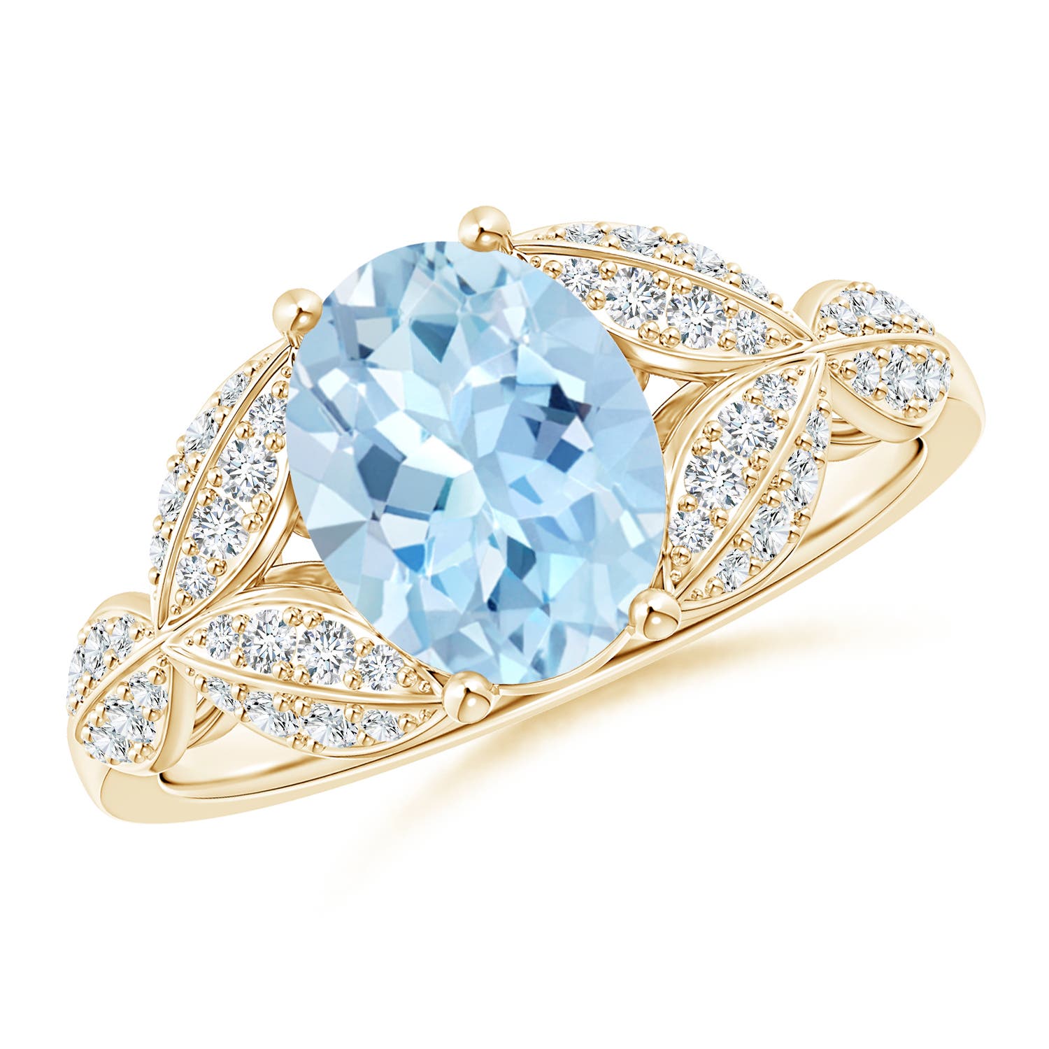 AAA - Aquamarine / 1.76 CT / 14 KT Yellow Gold