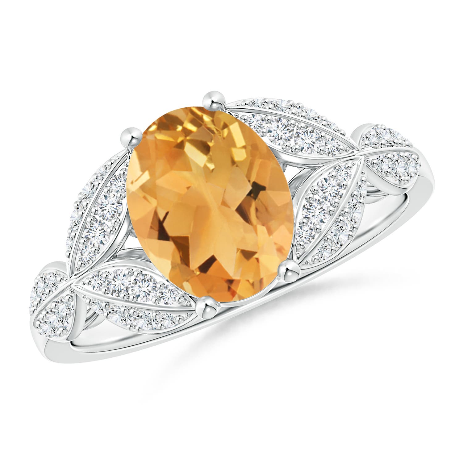 A - Citrine / 1.91 CT / 14 KT White Gold