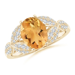 Oval A Citrine