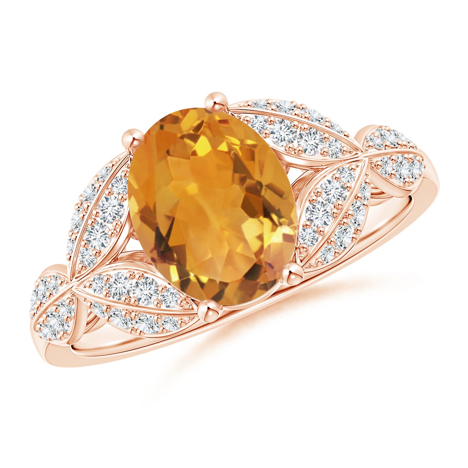 AA - Citrine / 1.91 CT / 14 KT Rose Gold