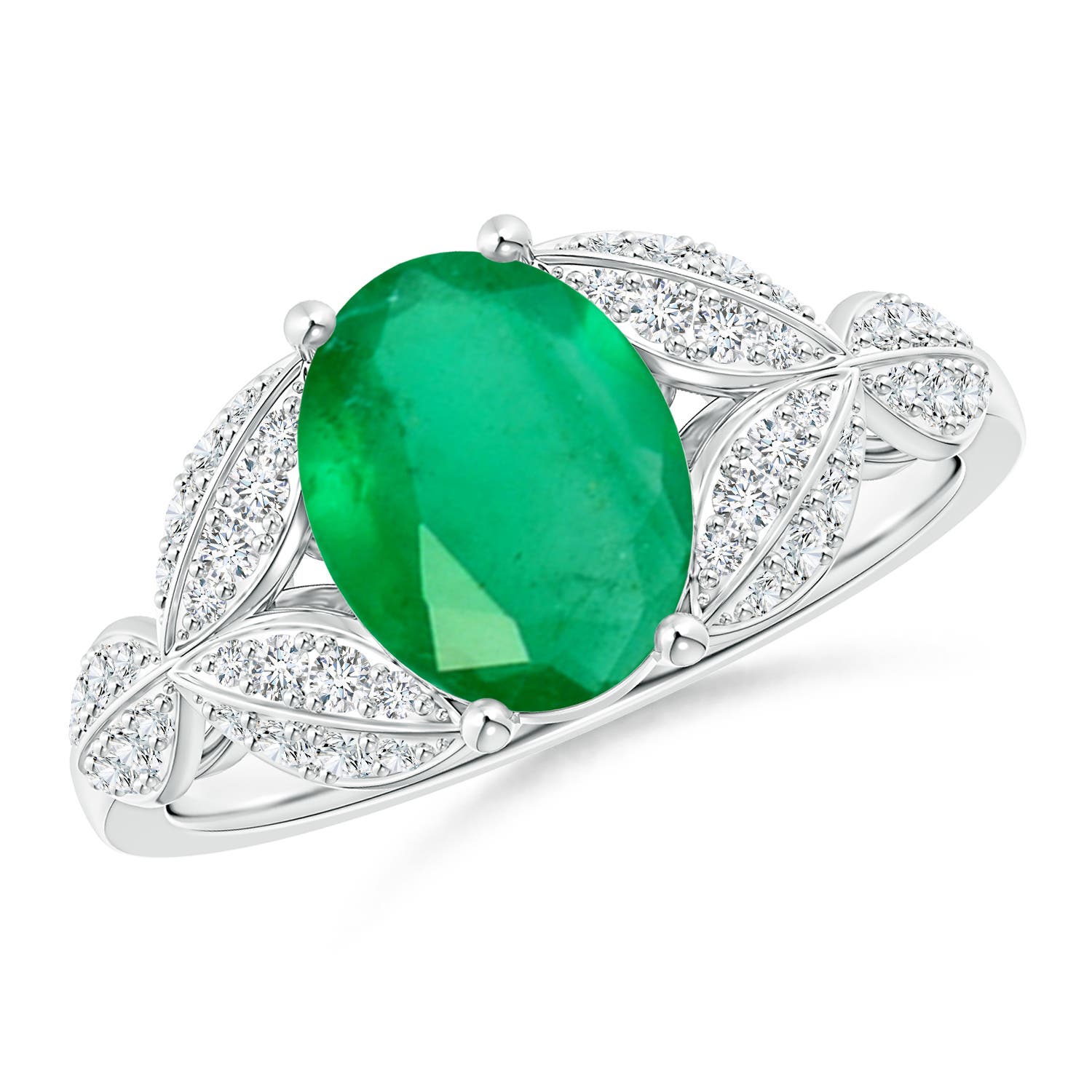 A - Emerald / 1.79 CT / 14 KT White Gold