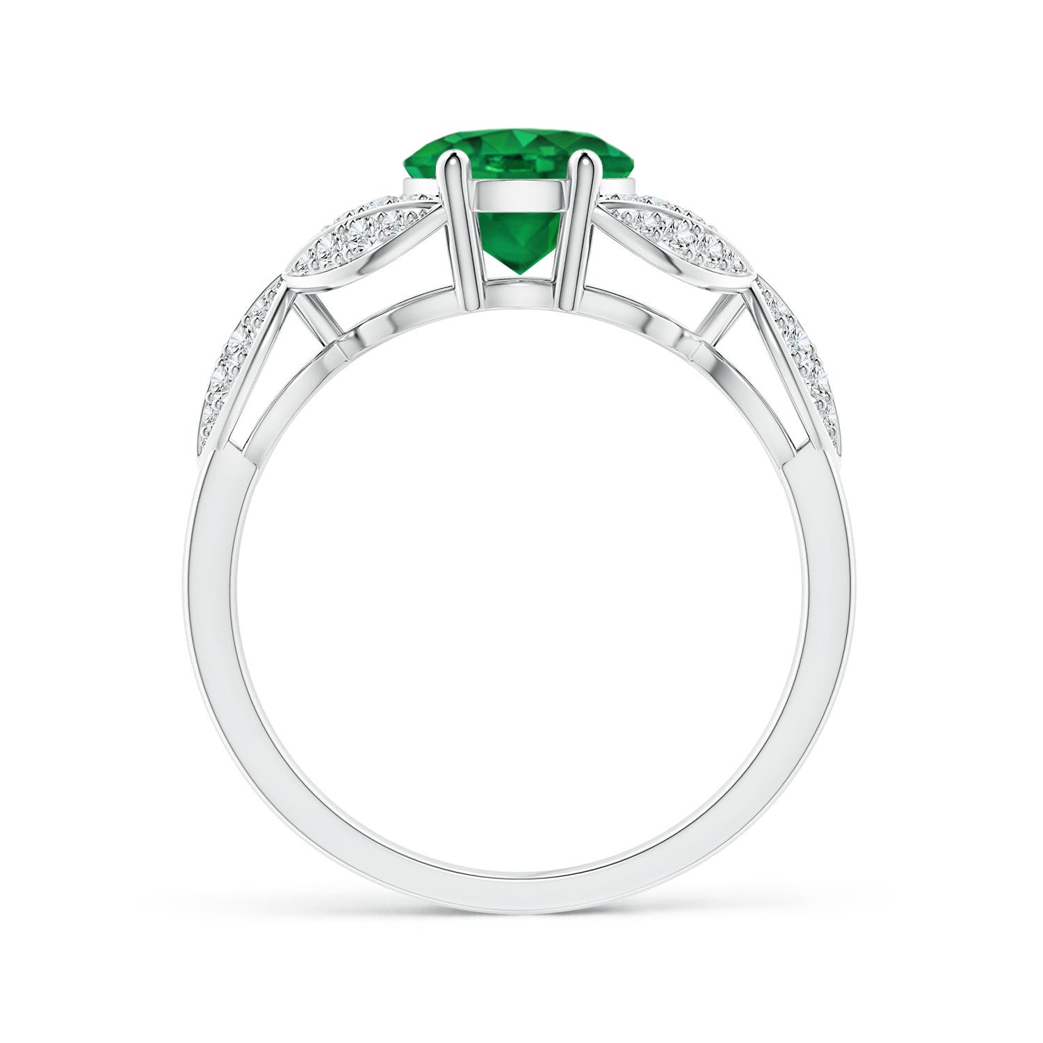 AAA - Emerald / 1.79 CT / 14 KT White Gold