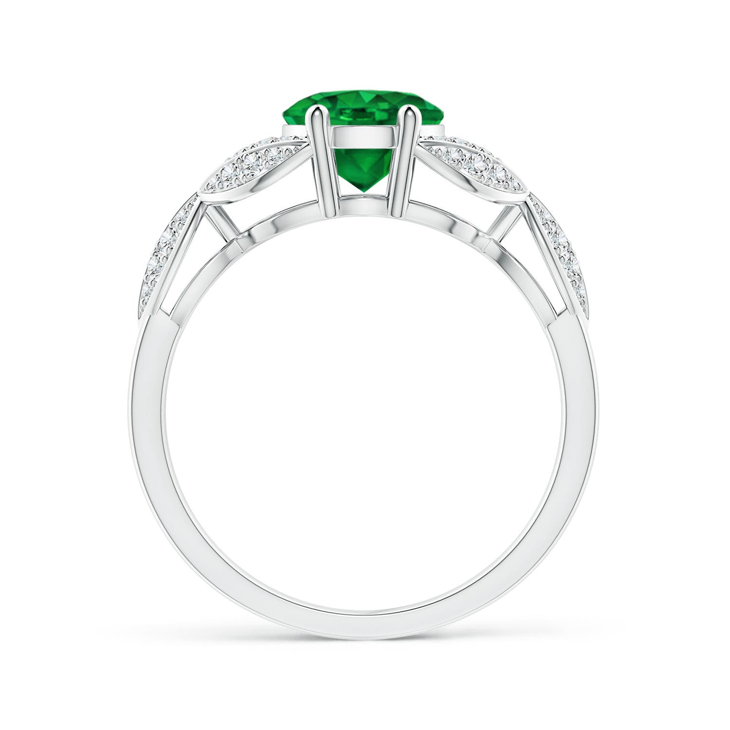 AAAA - Emerald / 1.79 CT / 14 KT White Gold