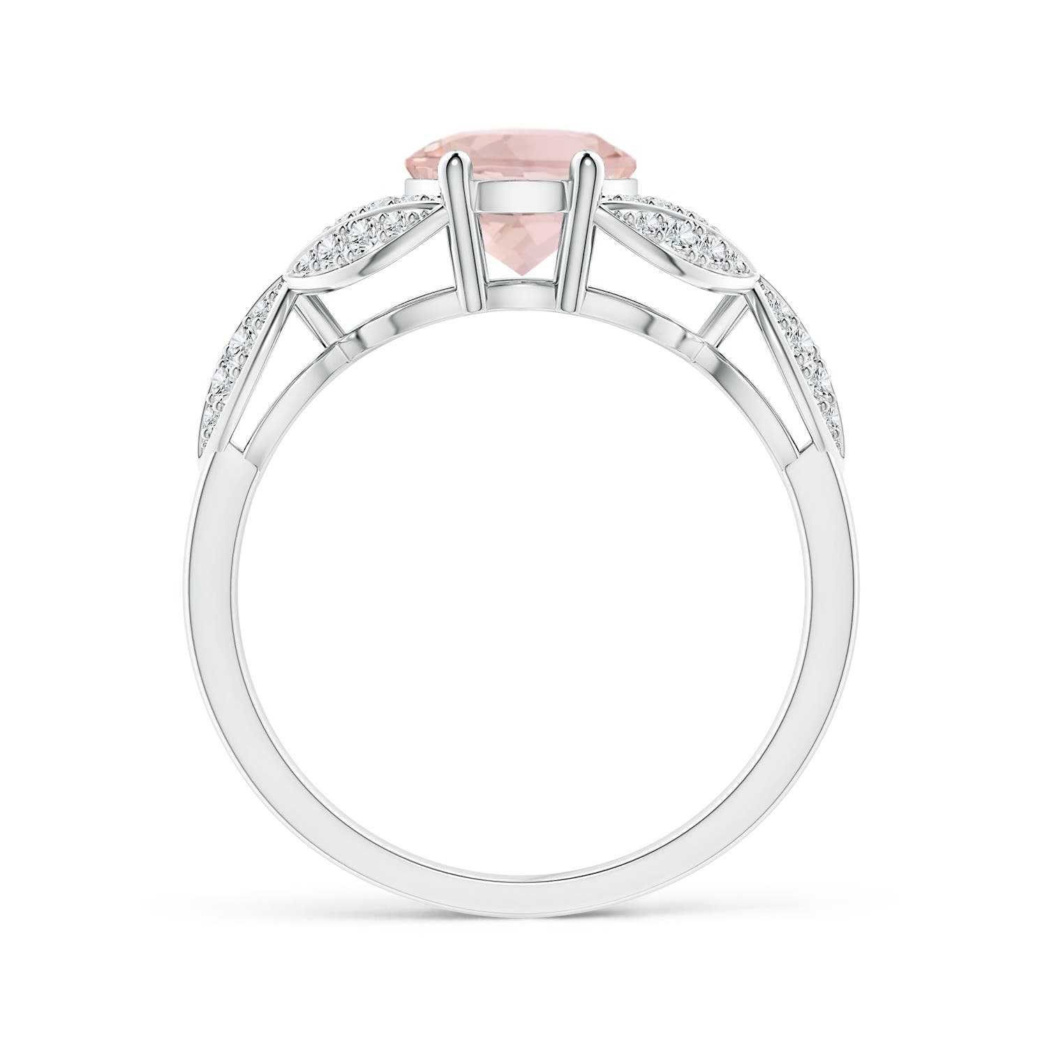 A - Morganite / 1.91 CT / 14 KT White Gold