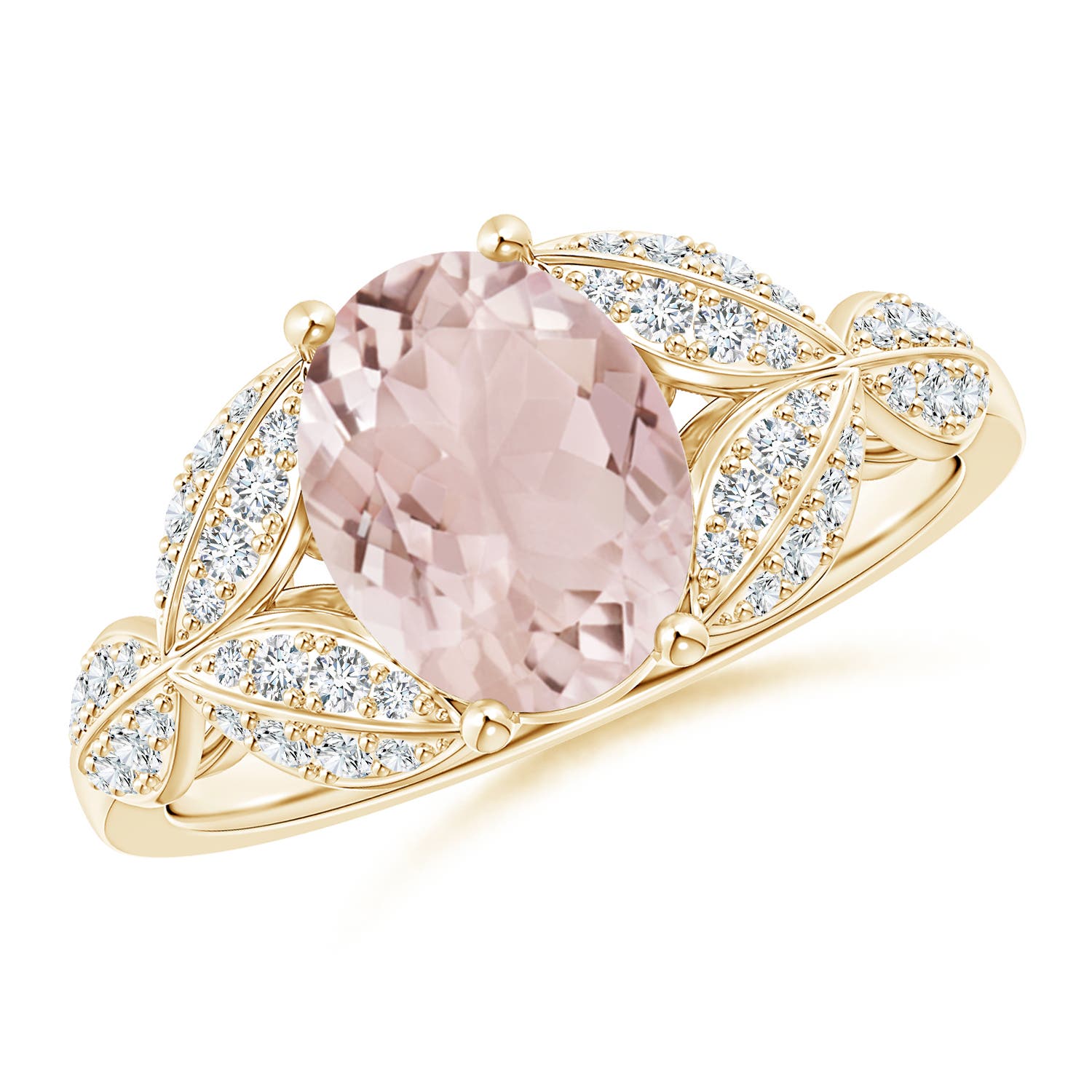 A - Morganite / 1.91 CT / 14 KT Yellow Gold