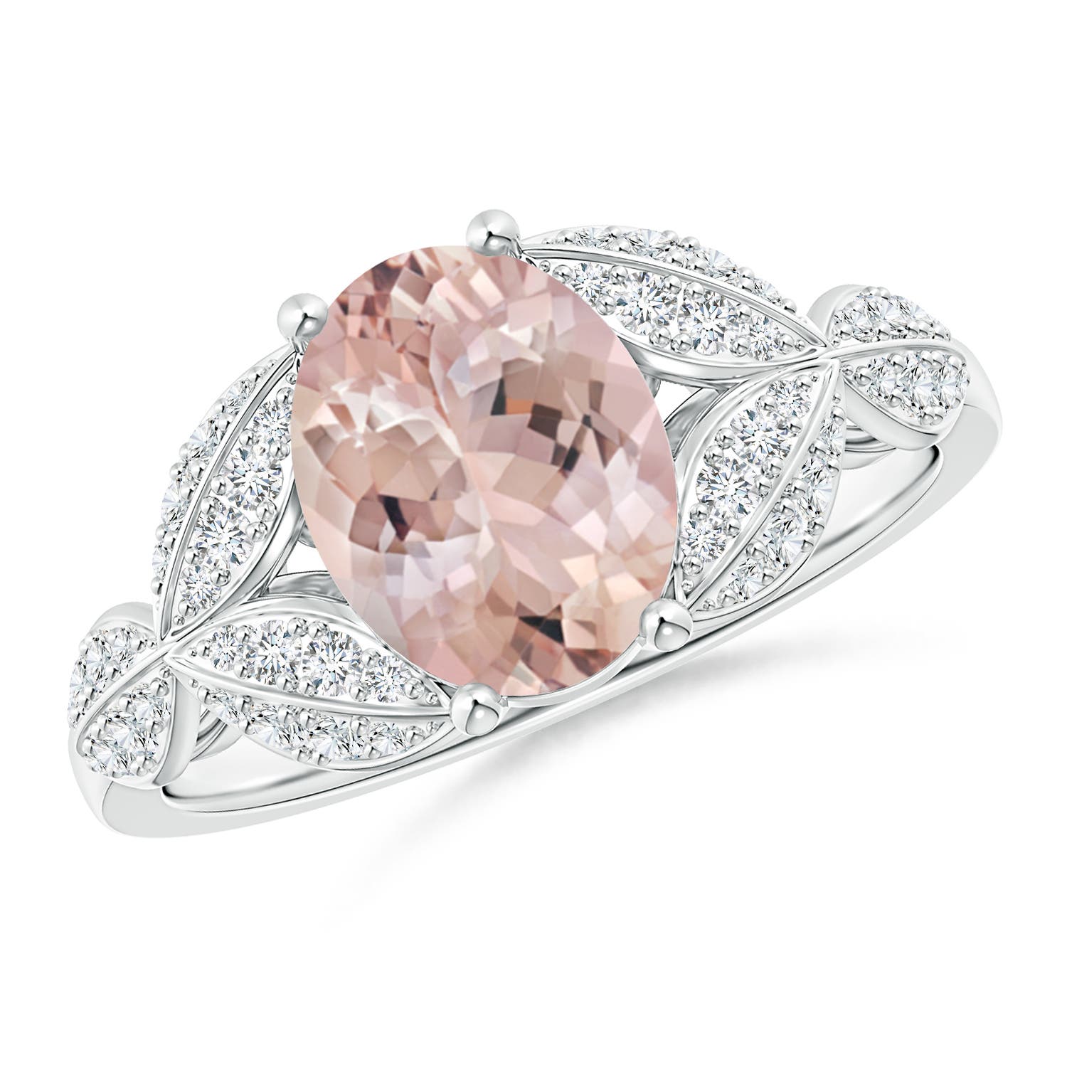 AA - Morganite / 1.91 CT / 14 KT White Gold