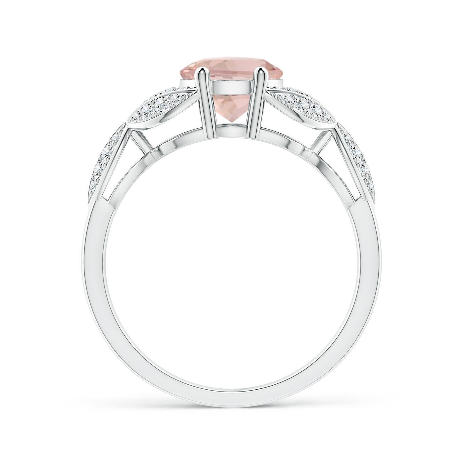 AA - Morganite / 1.91 CT / 14 KT White Gold