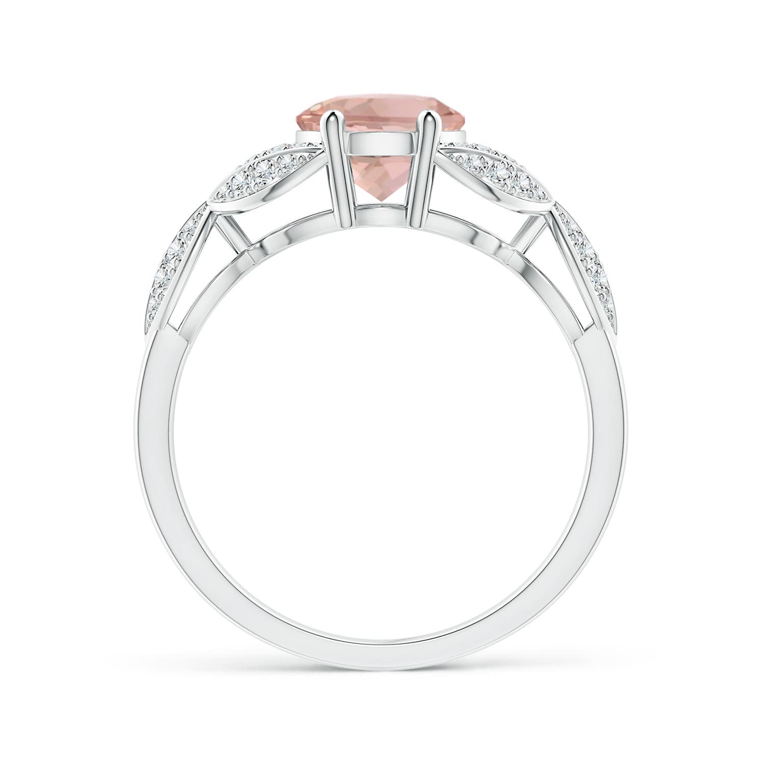 AAA - Morganite / 1.91 CT / 14 KT White Gold