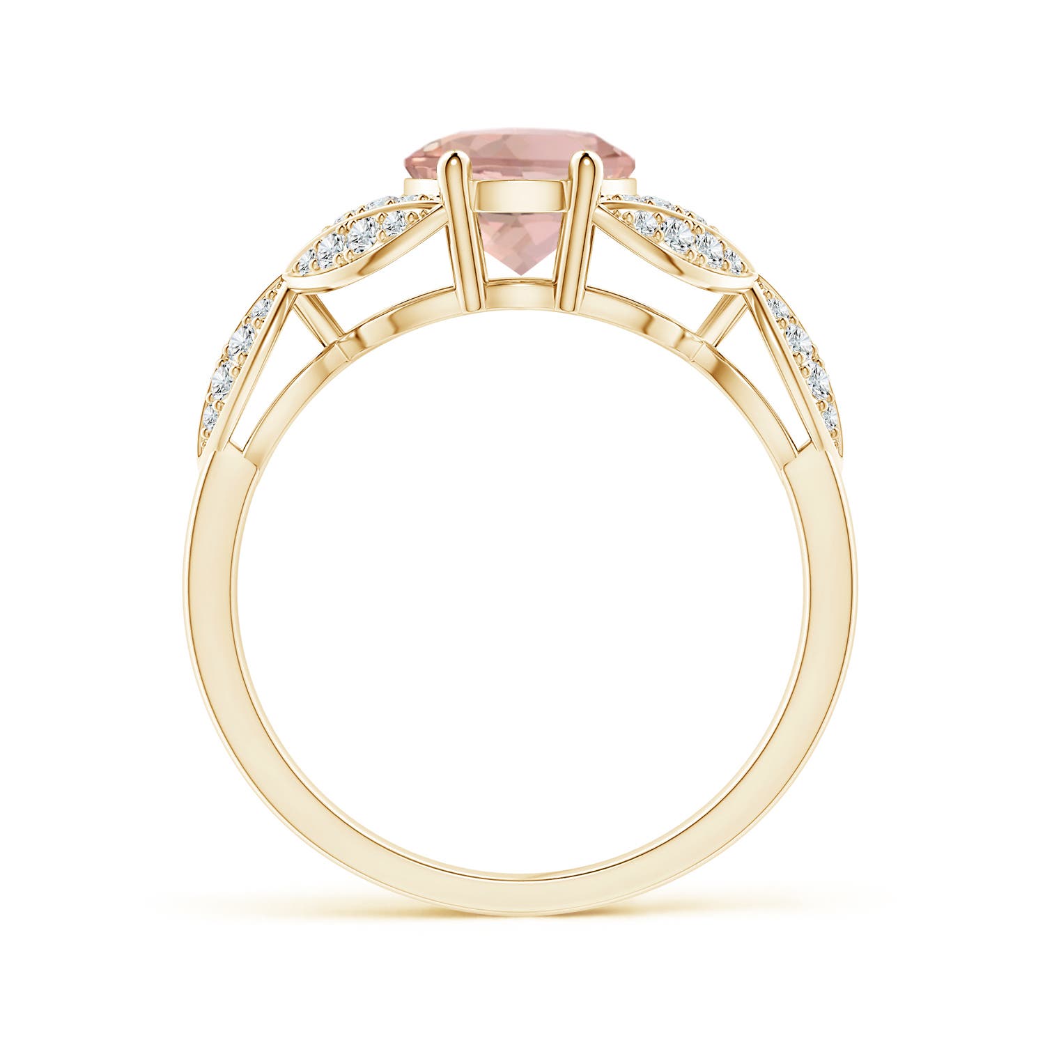 AAA - Morganite / 1.91 CT / 14 KT Yellow Gold