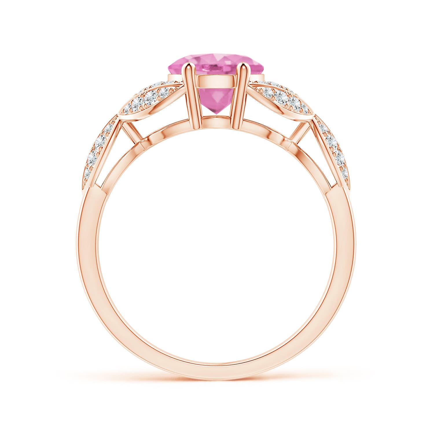 A - Pink Sapphire / 2.16 CT / 14 KT Rose Gold