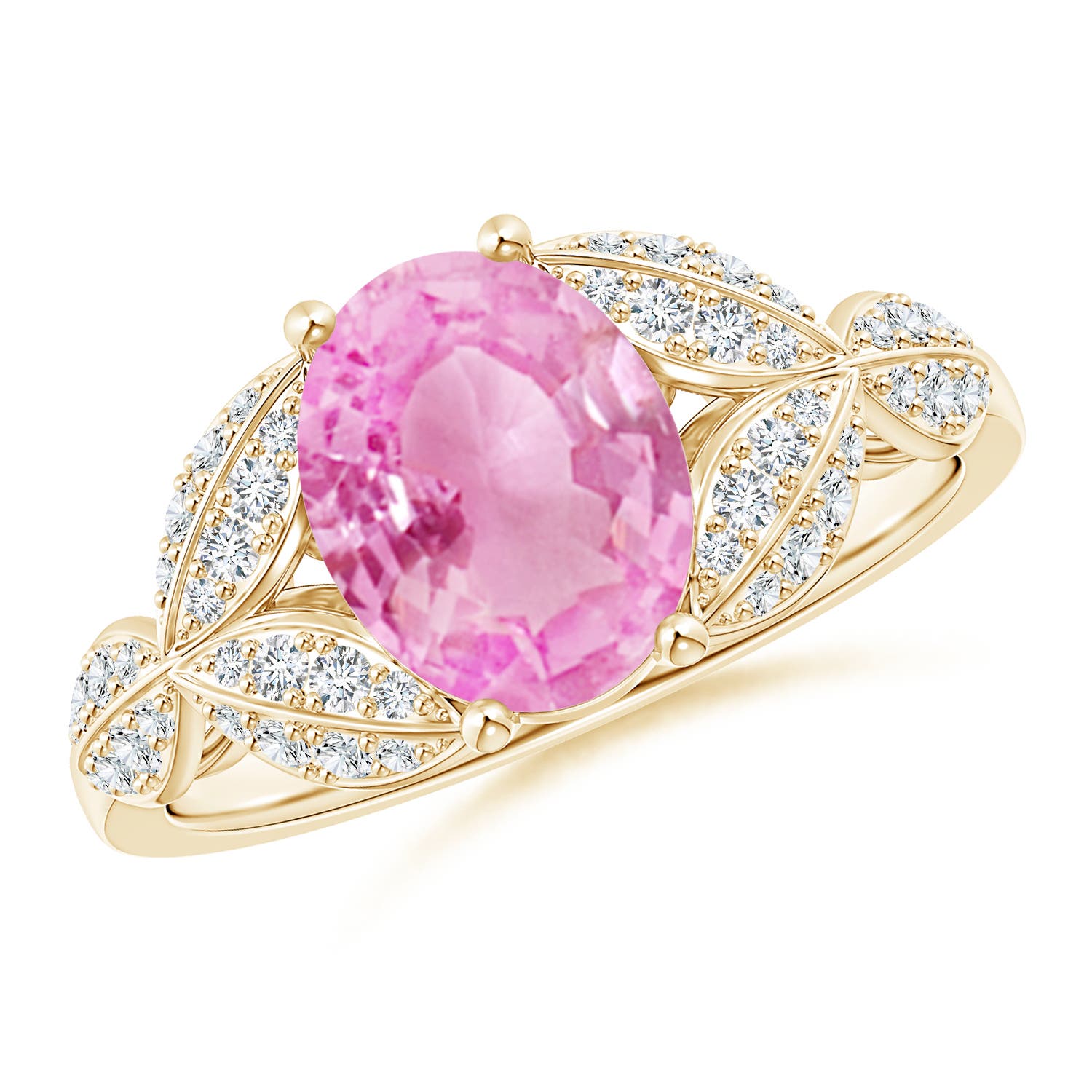 A - Pink Sapphire / 2.16 CT / 14 KT Yellow Gold