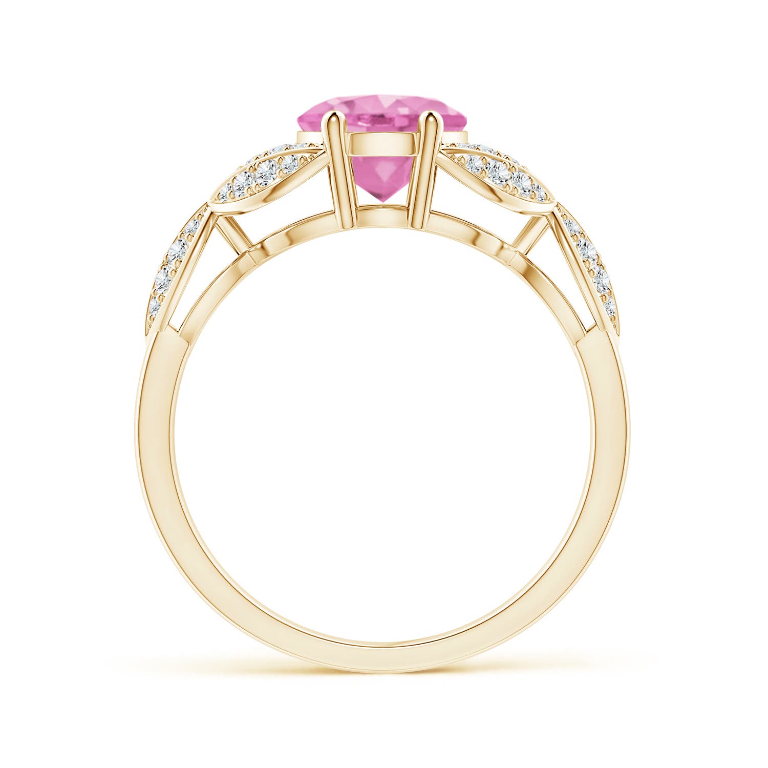 A - Pink Sapphire / 2.16 CT / 14 KT Yellow Gold