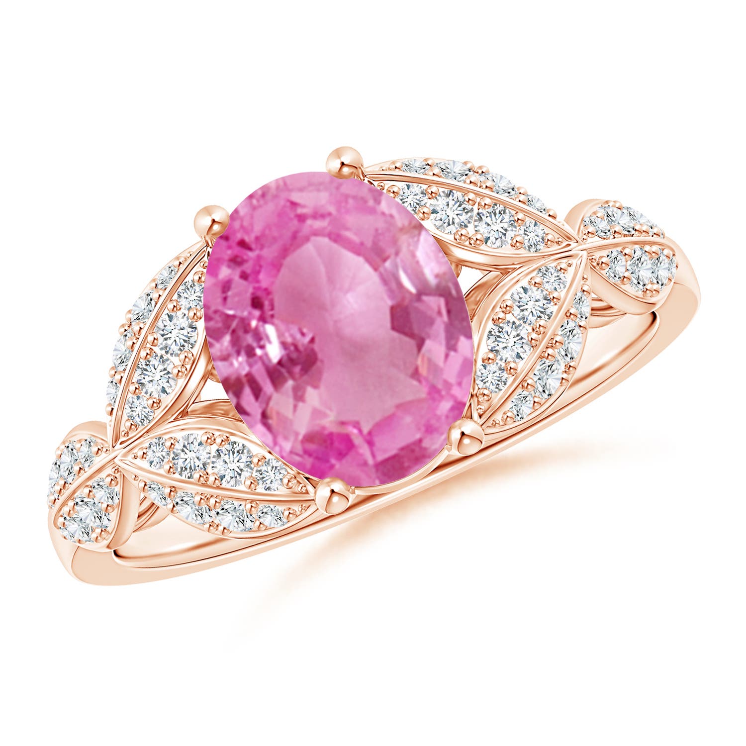 AA - Pink Sapphire / 2.16 CT / 14 KT Rose Gold