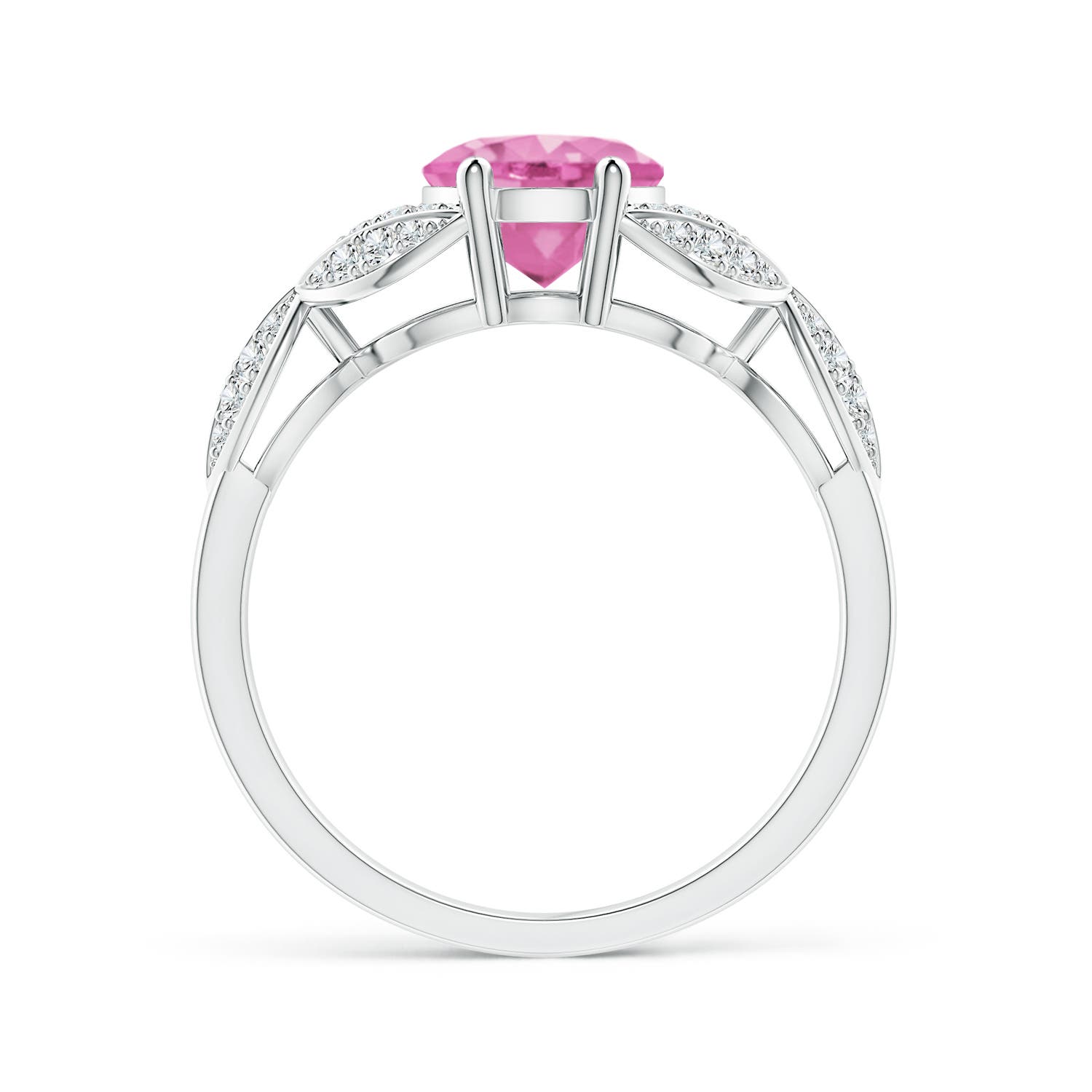 AA - Pink Sapphire / 2.16 CT / 14 KT White Gold