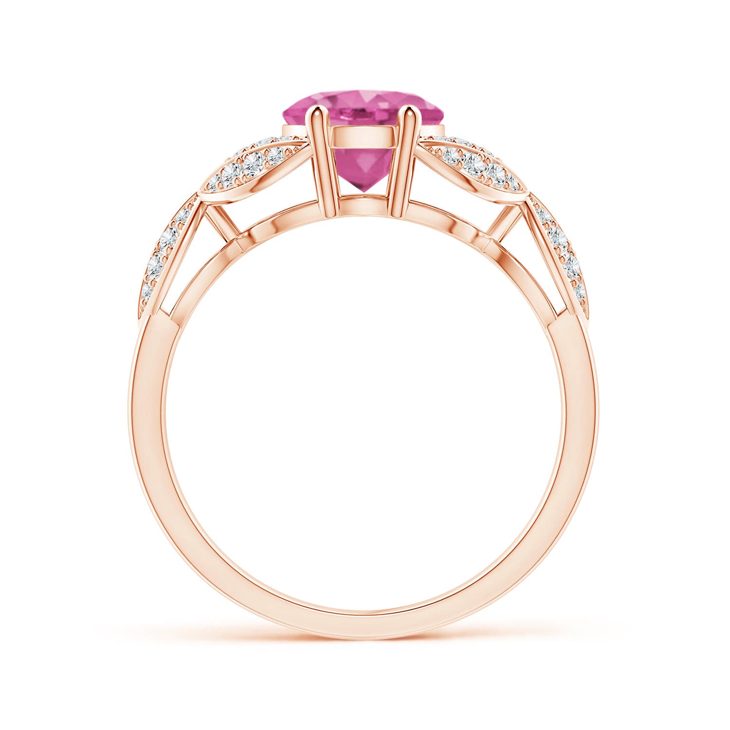 AAA - Pink Sapphire / 2.16 CT / 14 KT Rose Gold