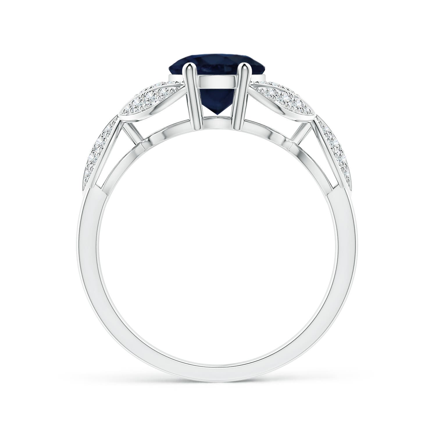 A - Blue Sapphire / 2.26 CT / 14 KT White Gold