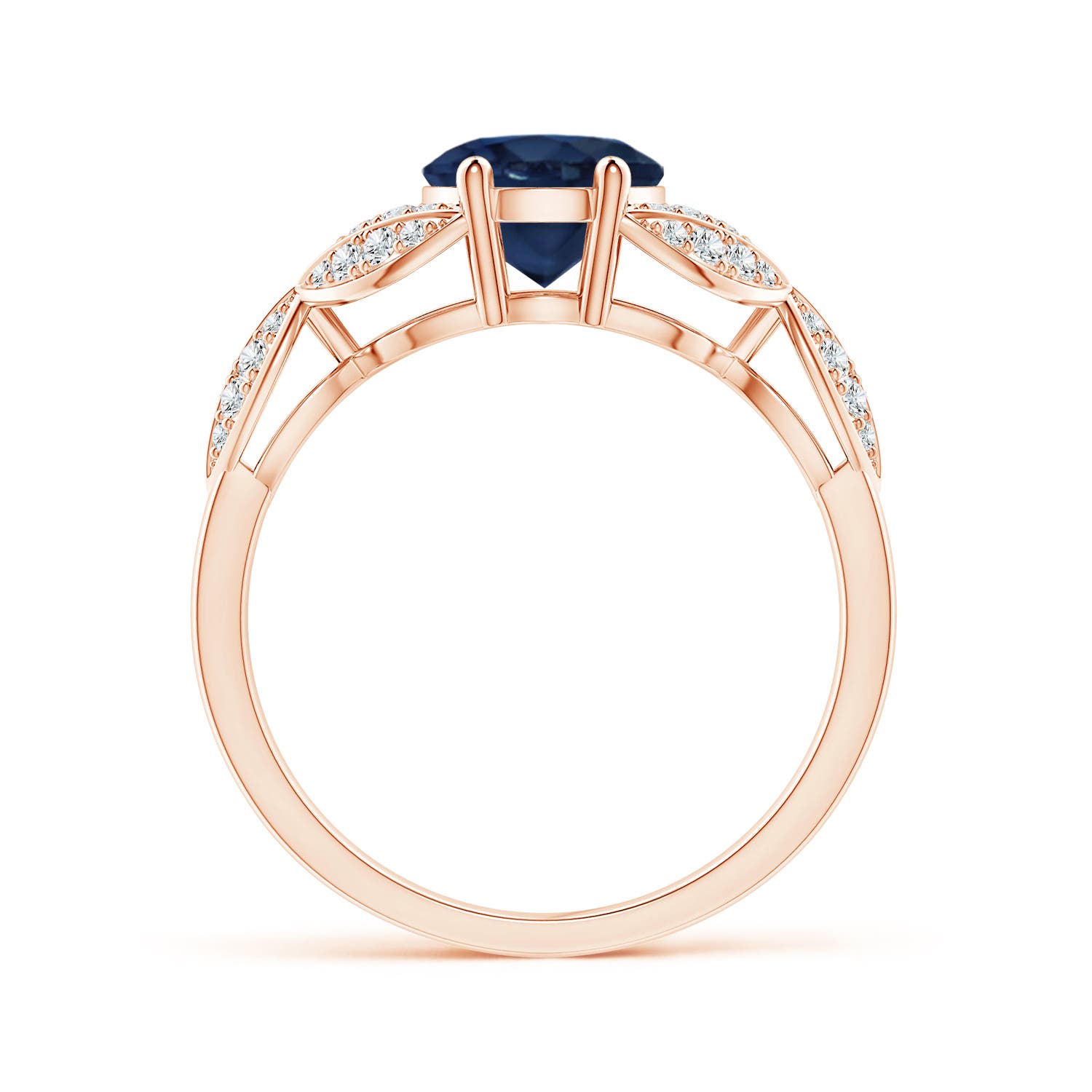 AA - Blue Sapphire / 2.26 CT / 14 KT Rose Gold