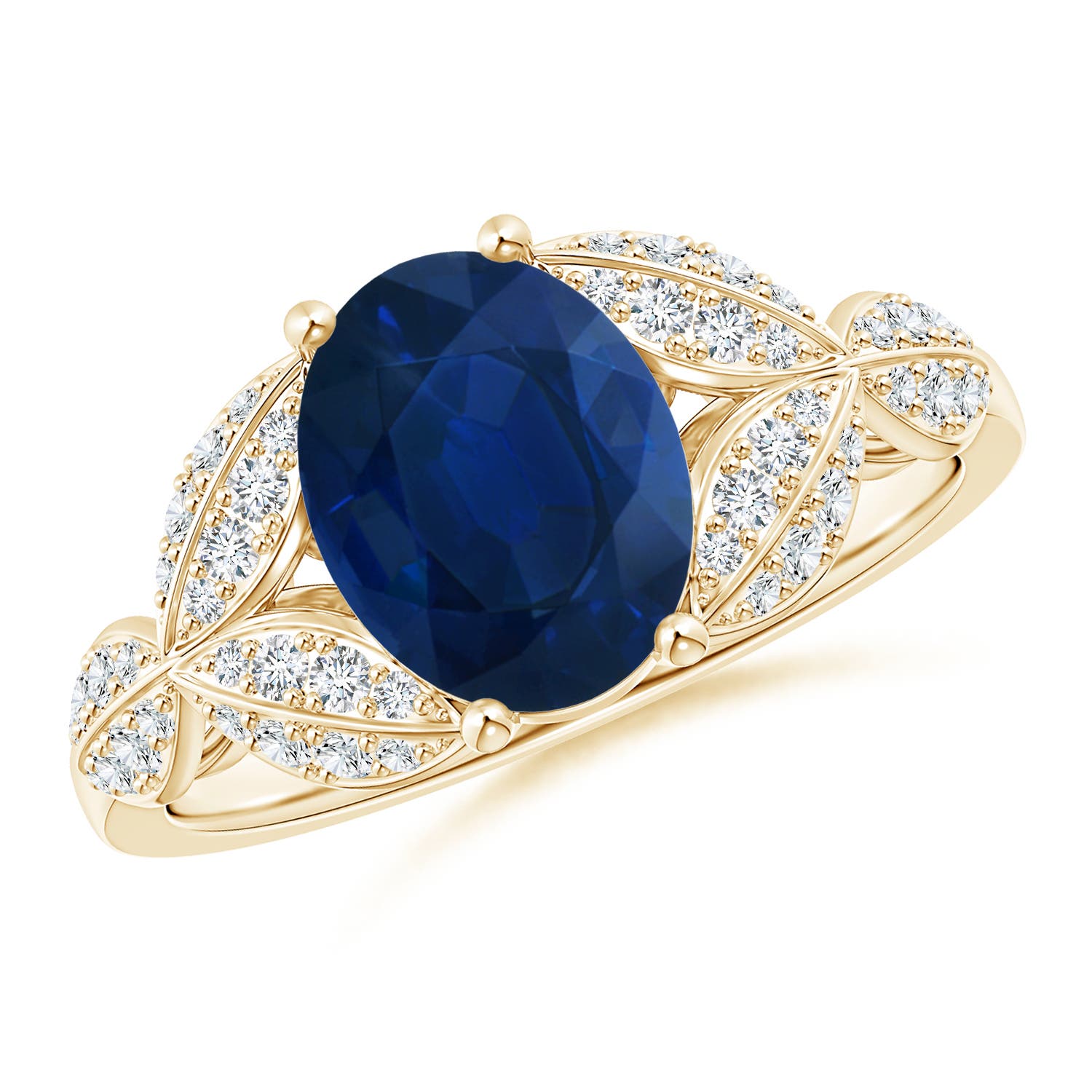 AA - Blue Sapphire / 2.26 CT / 14 KT Yellow Gold