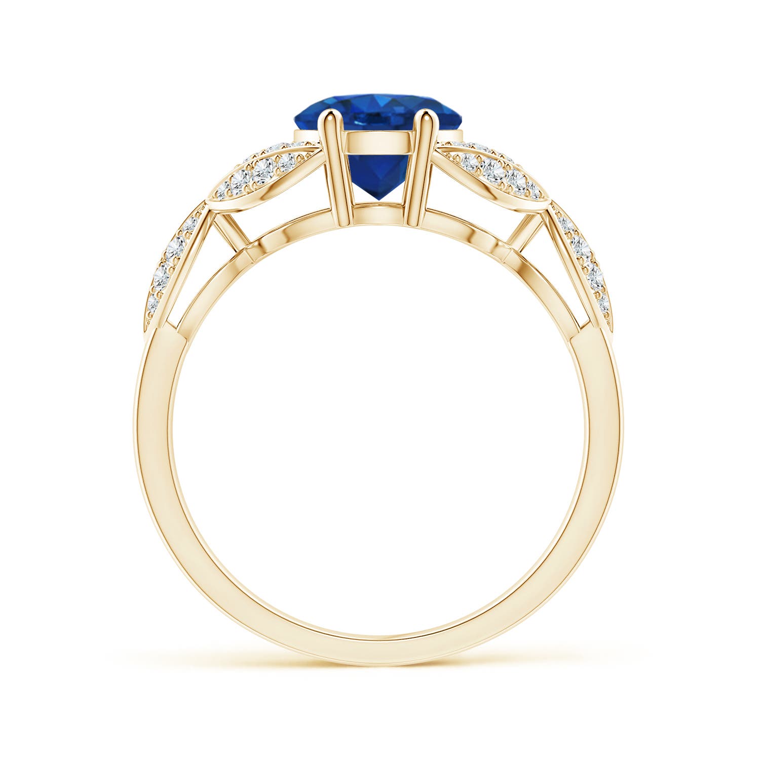 AAA - Blue Sapphire / 2.26 CT / 14 KT Yellow Gold