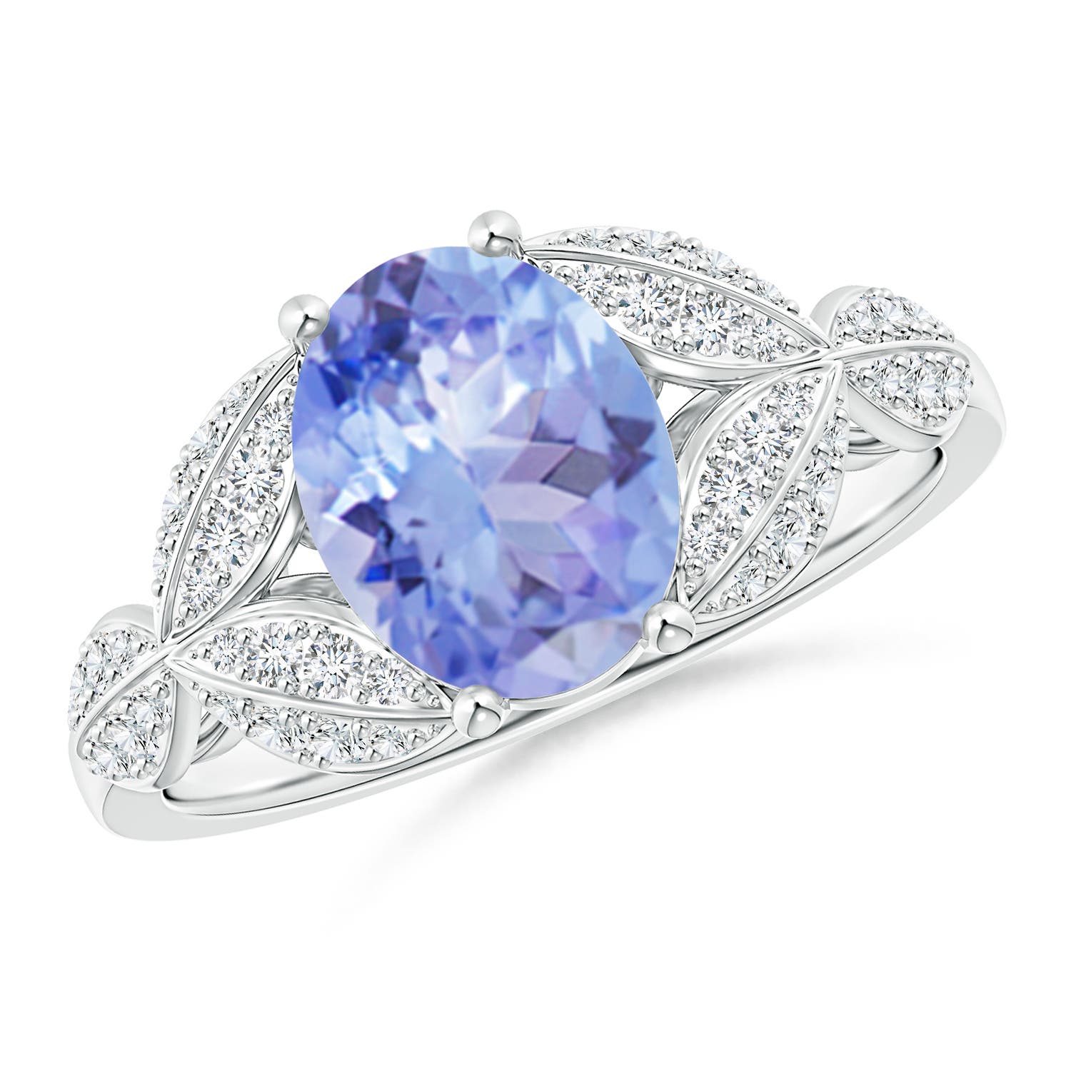 A - Tanzanite / 2.16 CT / 14 KT White Gold