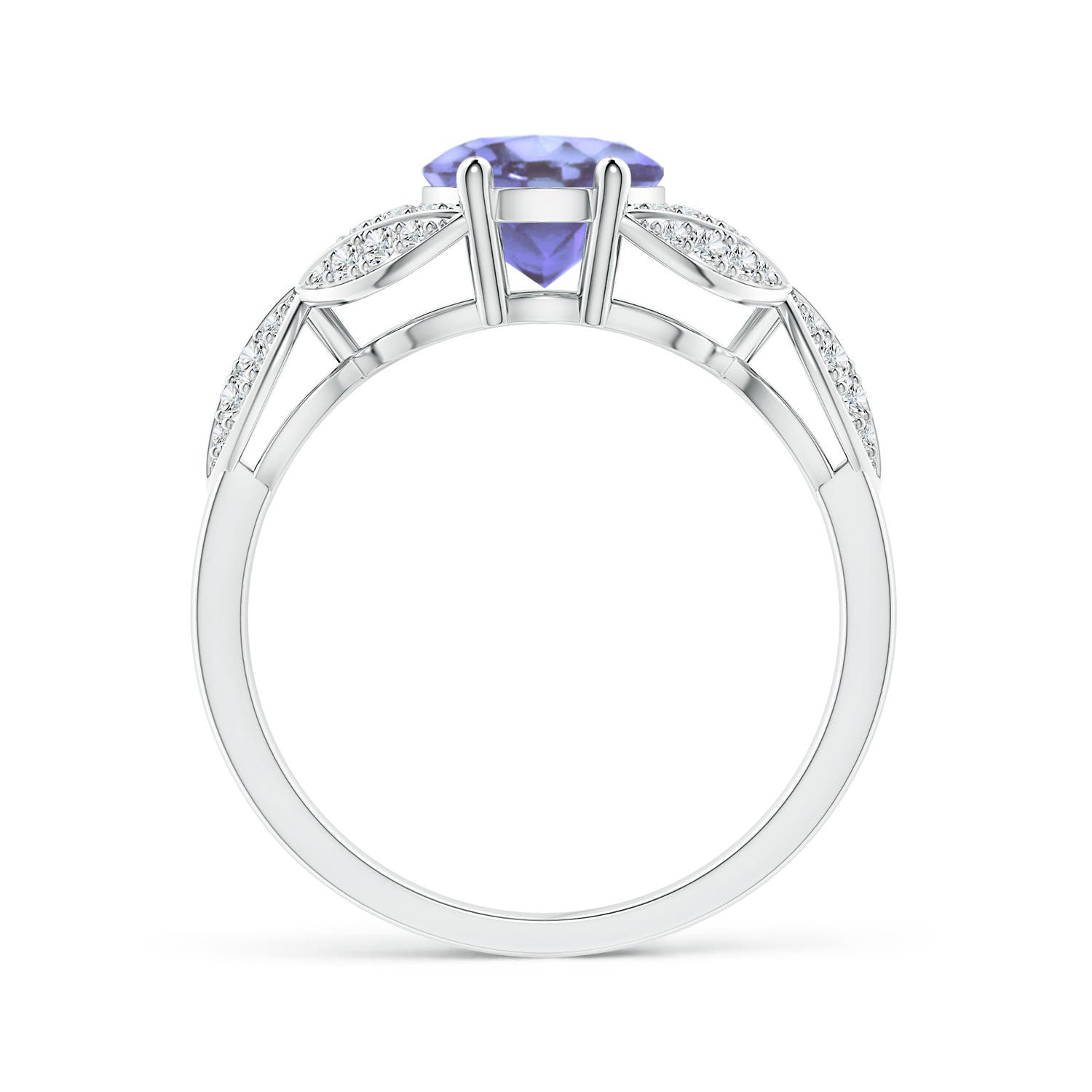 A - Tanzanite / 2.16 CT / 14 KT White Gold