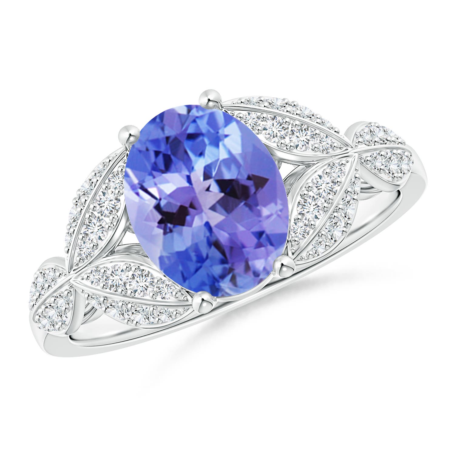 AA - Tanzanite / 2.16 CT / 14 KT White Gold