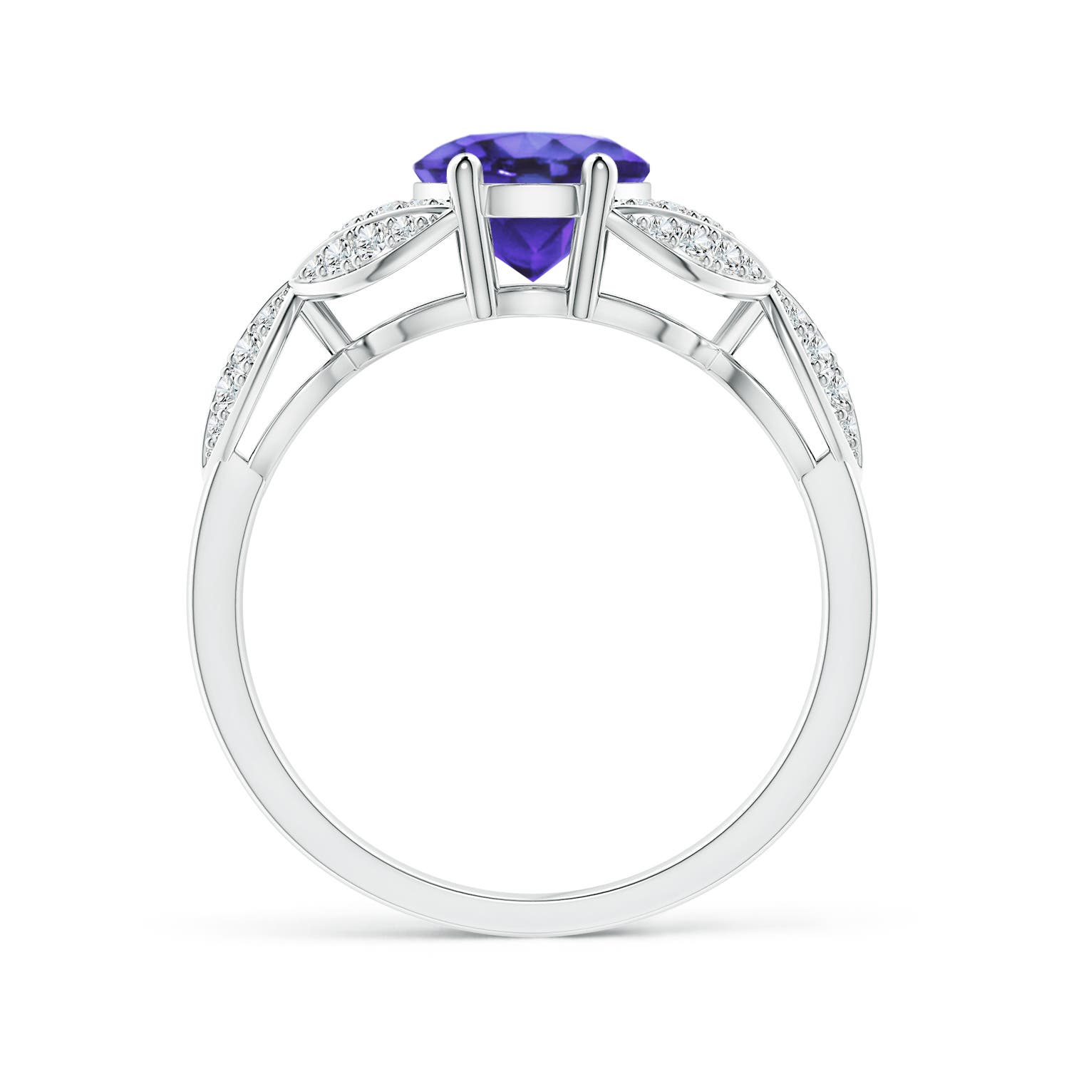 AA - Tanzanite / 2.16 CT / 14 KT White Gold