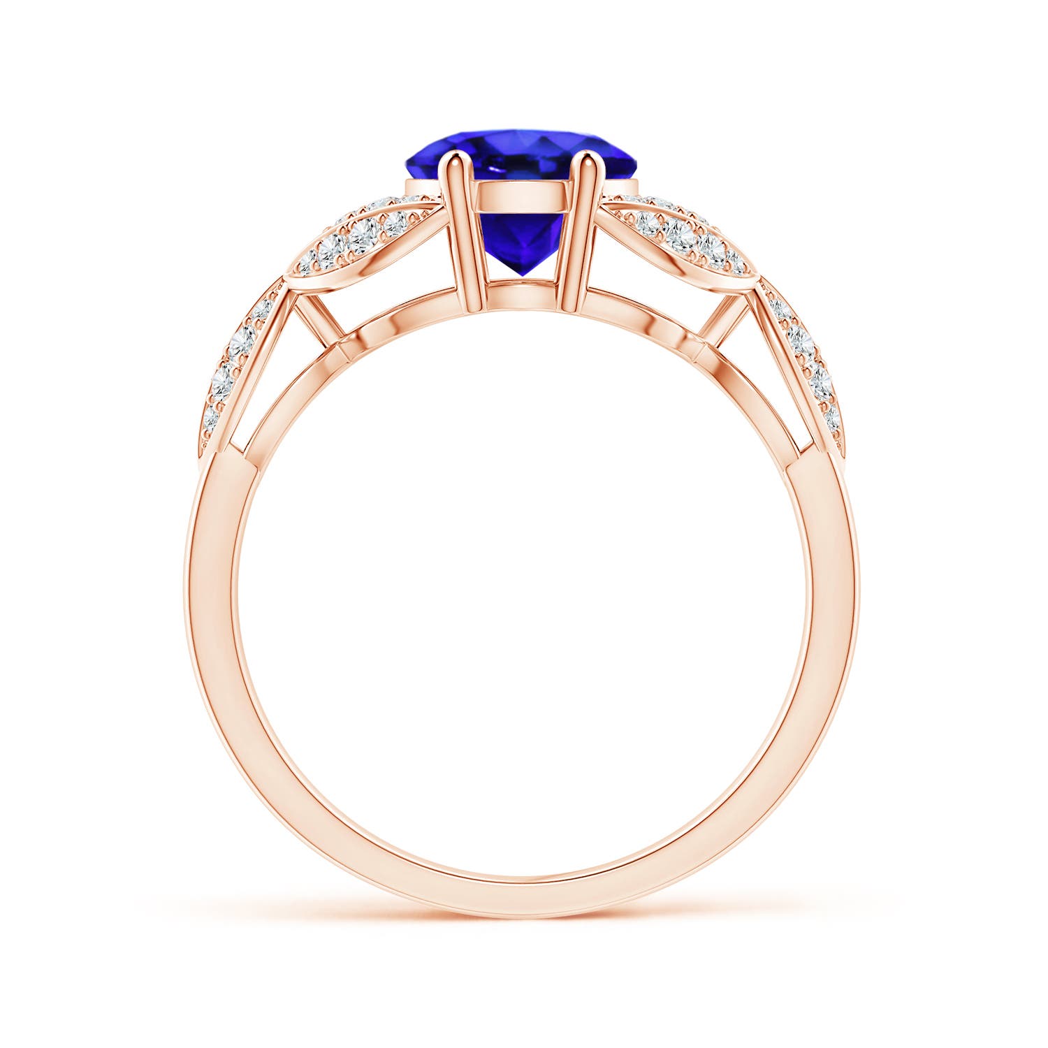 AAA - Tanzanite / 2.16 CT / 14 KT Rose Gold