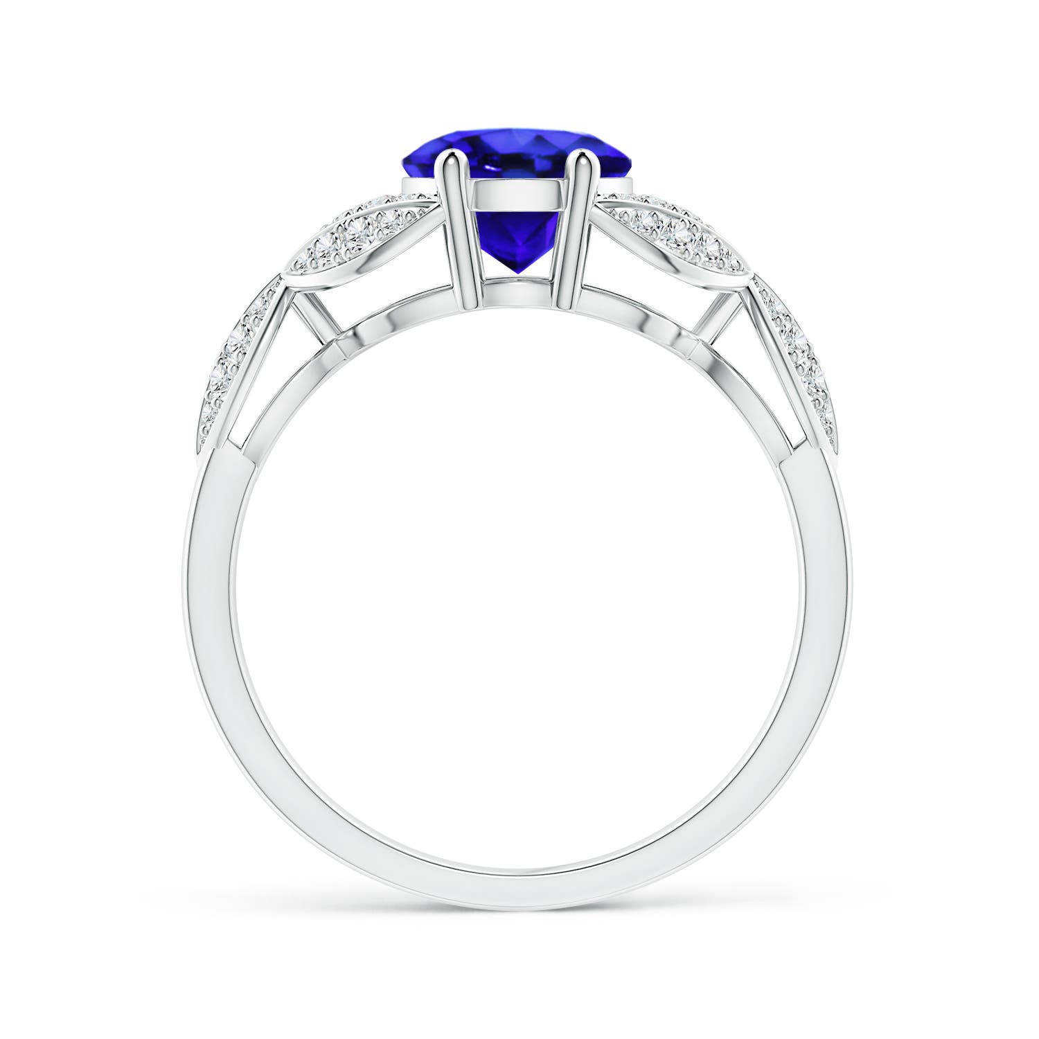 AAA - Tanzanite / 2.16 CT / 14 KT White Gold