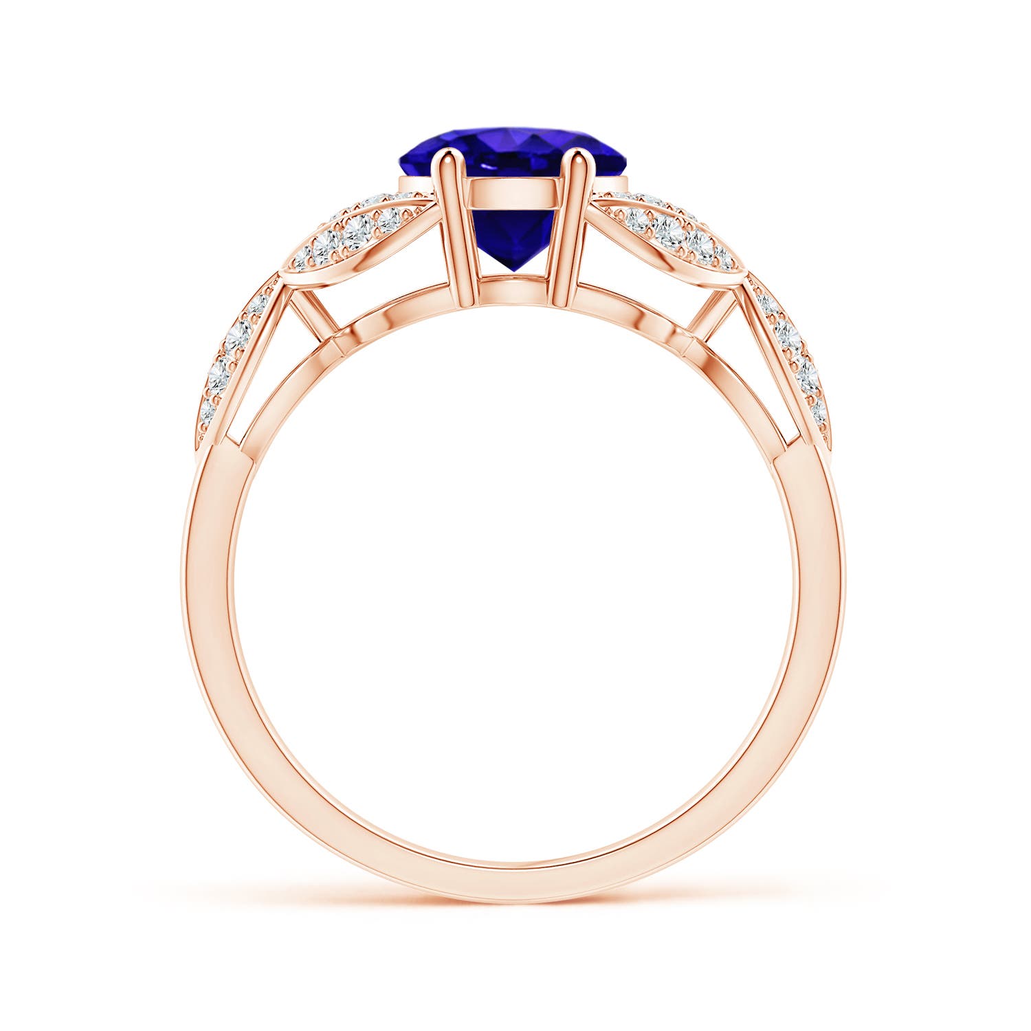 AAAA - Tanzanite / 2.16 CT / 14 KT Rose Gold