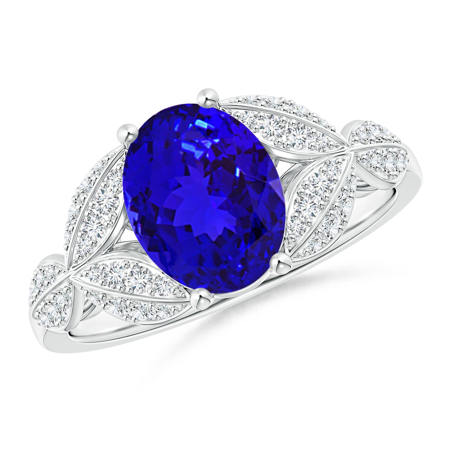 AAAA - Tanzanite / 2.16 CT / 14 KT White Gold