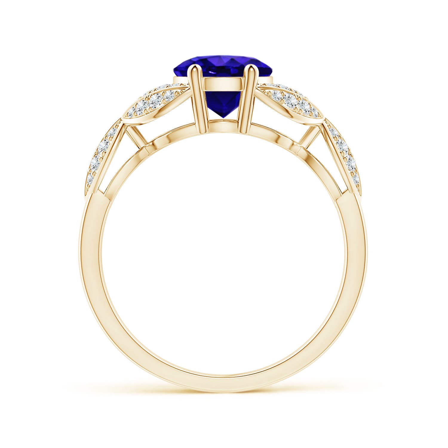 AAAA - Tanzanite / 2.16 CT / 14 KT Yellow Gold