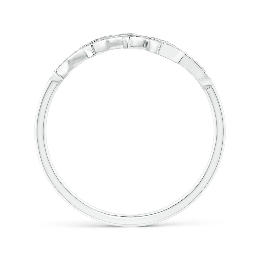 1.3mm GVS2 Pave Set Diamond Olive Leaf Vine Ring in P950 Platinum - side 199