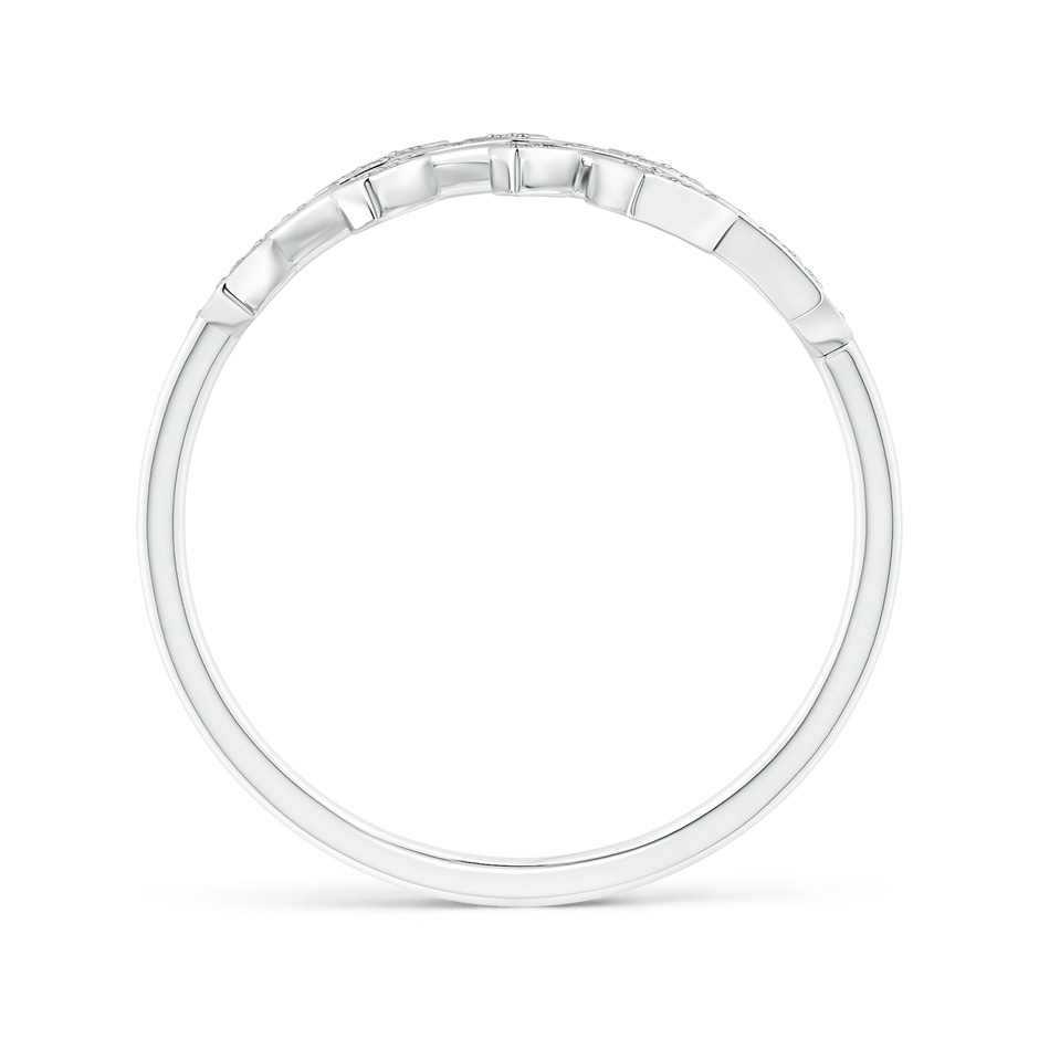 1.3mm KI3 Pave Set Diamond Olive Leaf Vine Ring in White Gold side 199