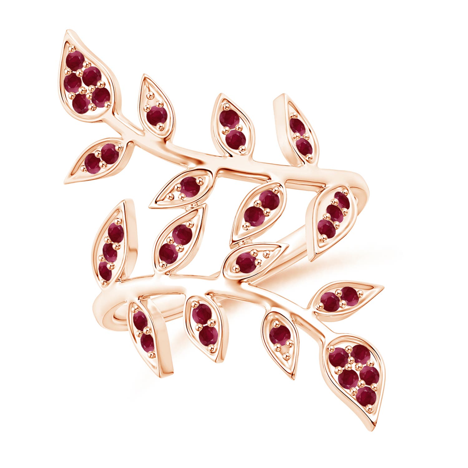 A - Ruby / 0.54 CT / 14 KT Rose Gold