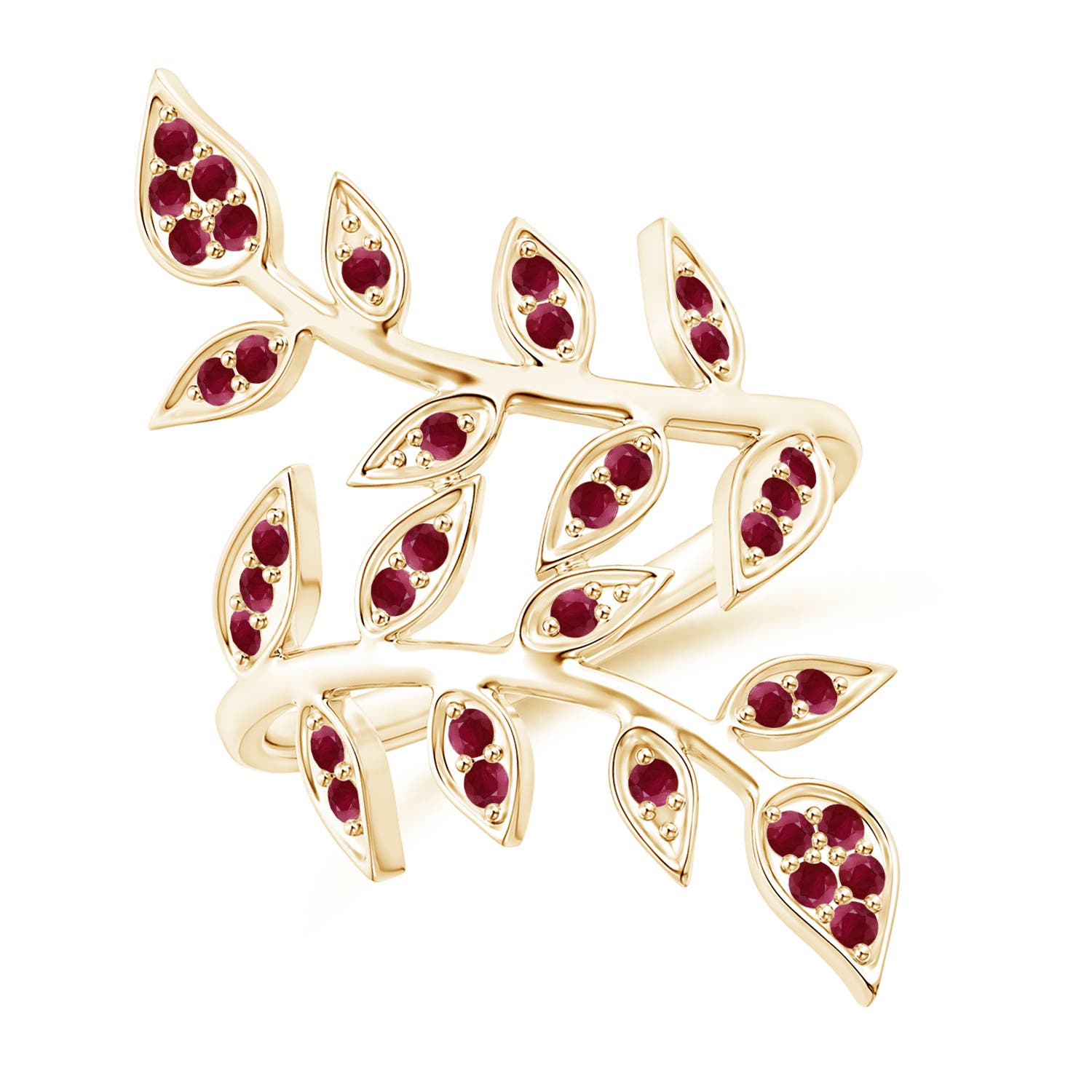 A - Ruby / 0.54 CT / 14 KT Yellow Gold