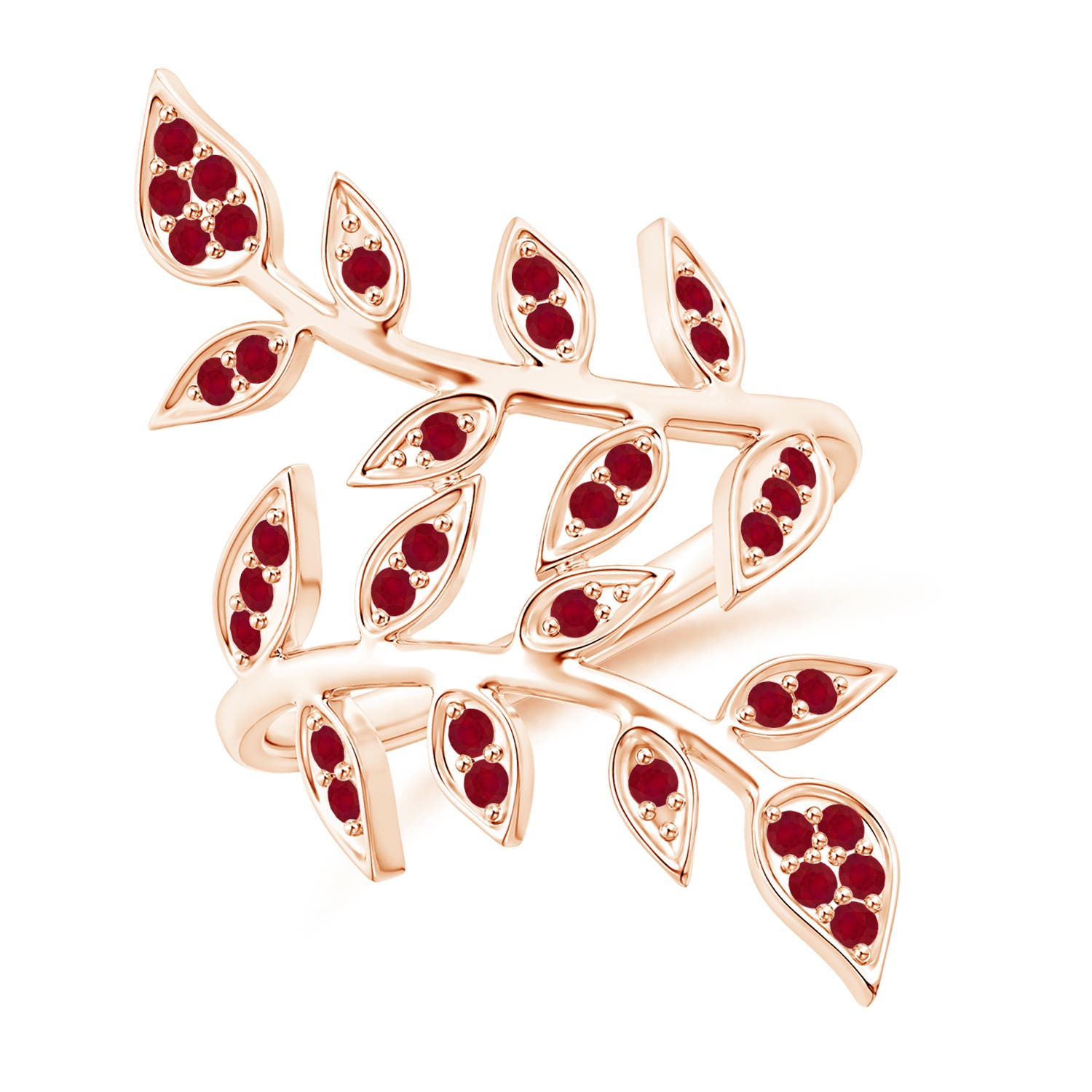 AA - Ruby / 0.54 CT / 14 KT Rose Gold