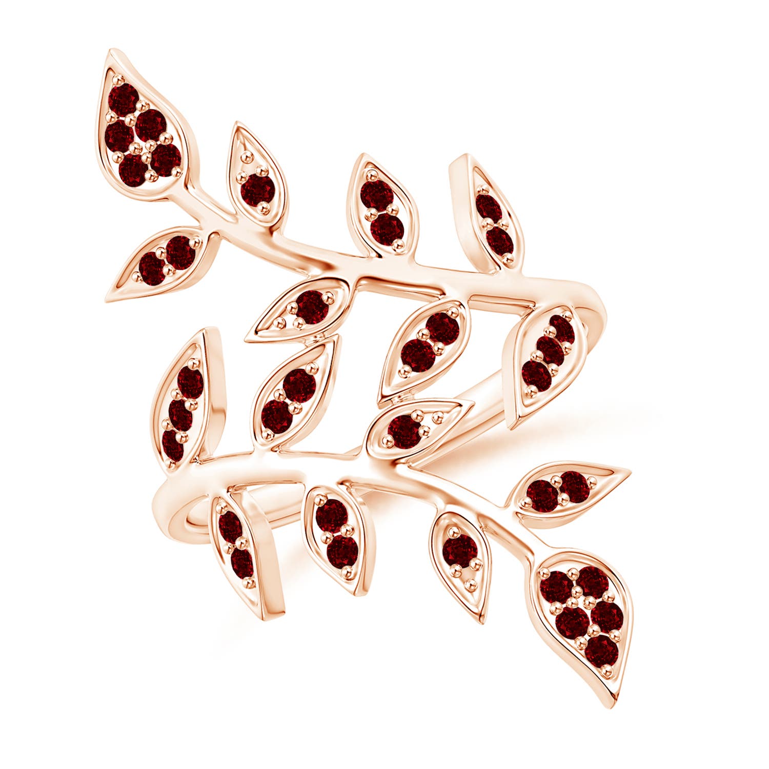 AAAA - Ruby / 0.54 CT / 14 KT Rose Gold